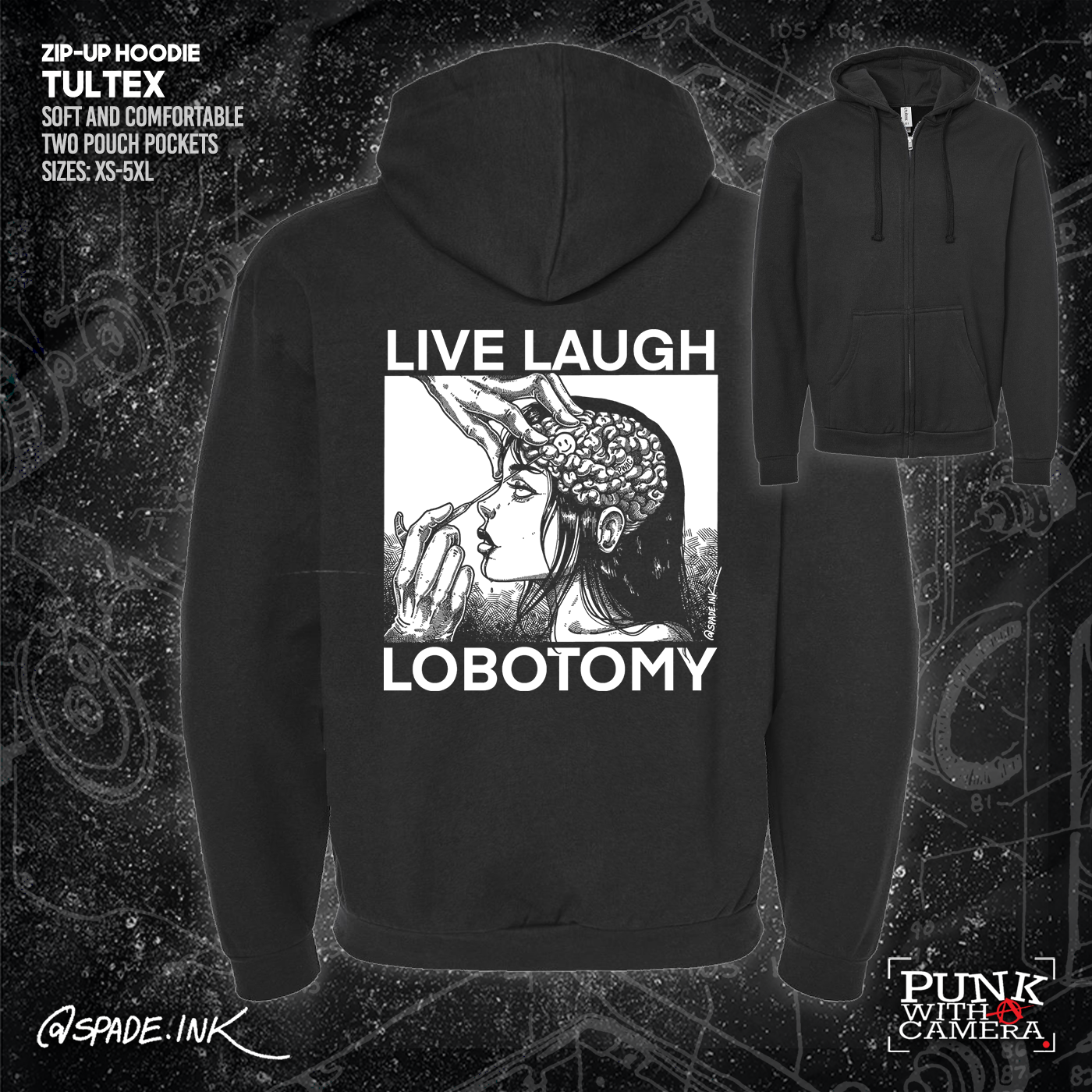 Live Laugh Lobotomy - Spade.Ink