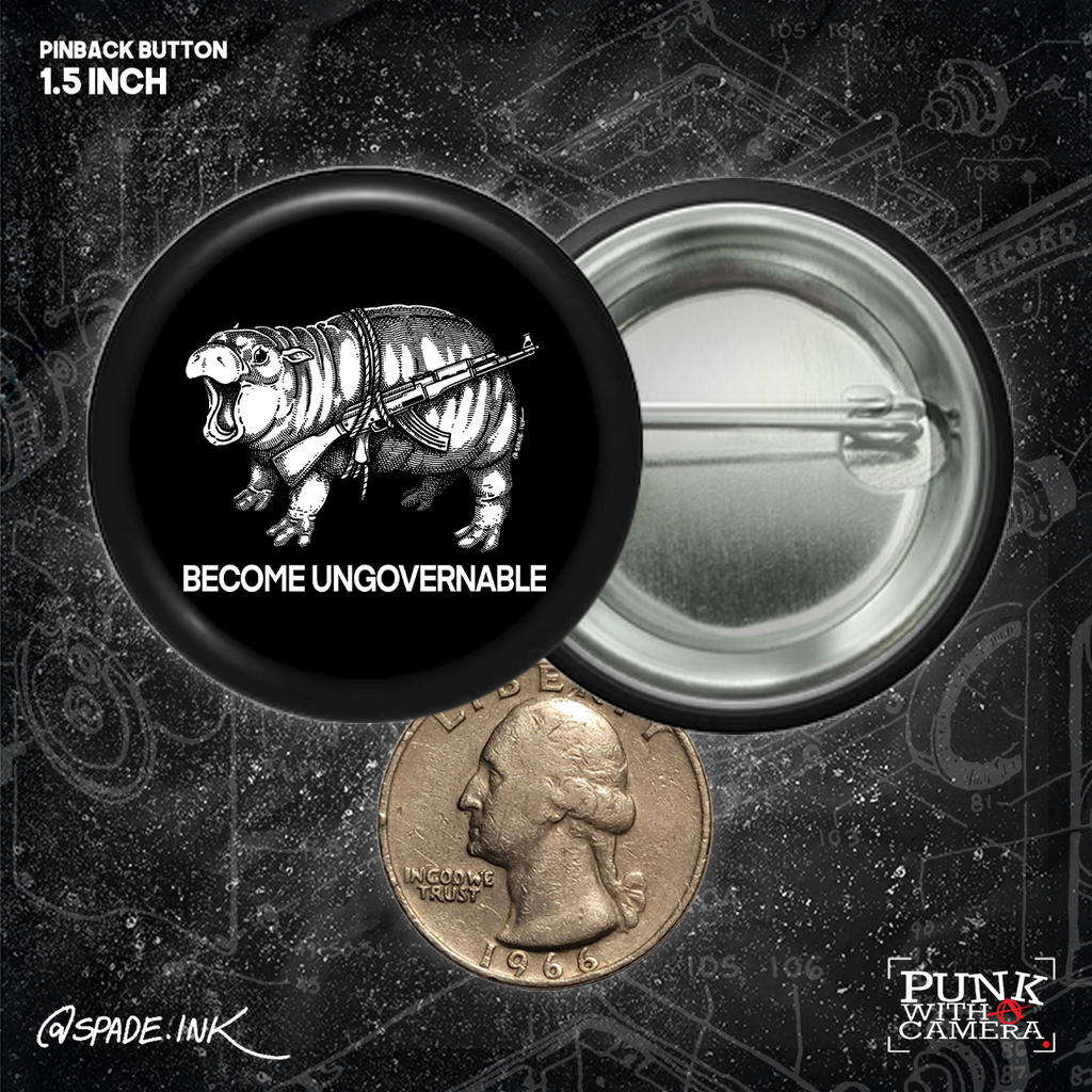 Moo Deng Become Ungovernable - Buttons (1.5 & 2.25 Inch)