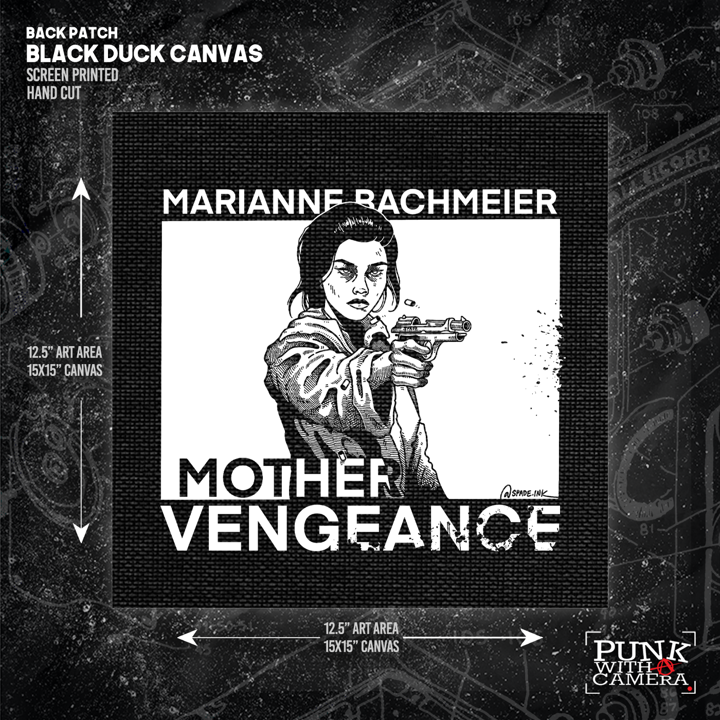 Marianne Bachmeier Mother Vengeance - Backpatch