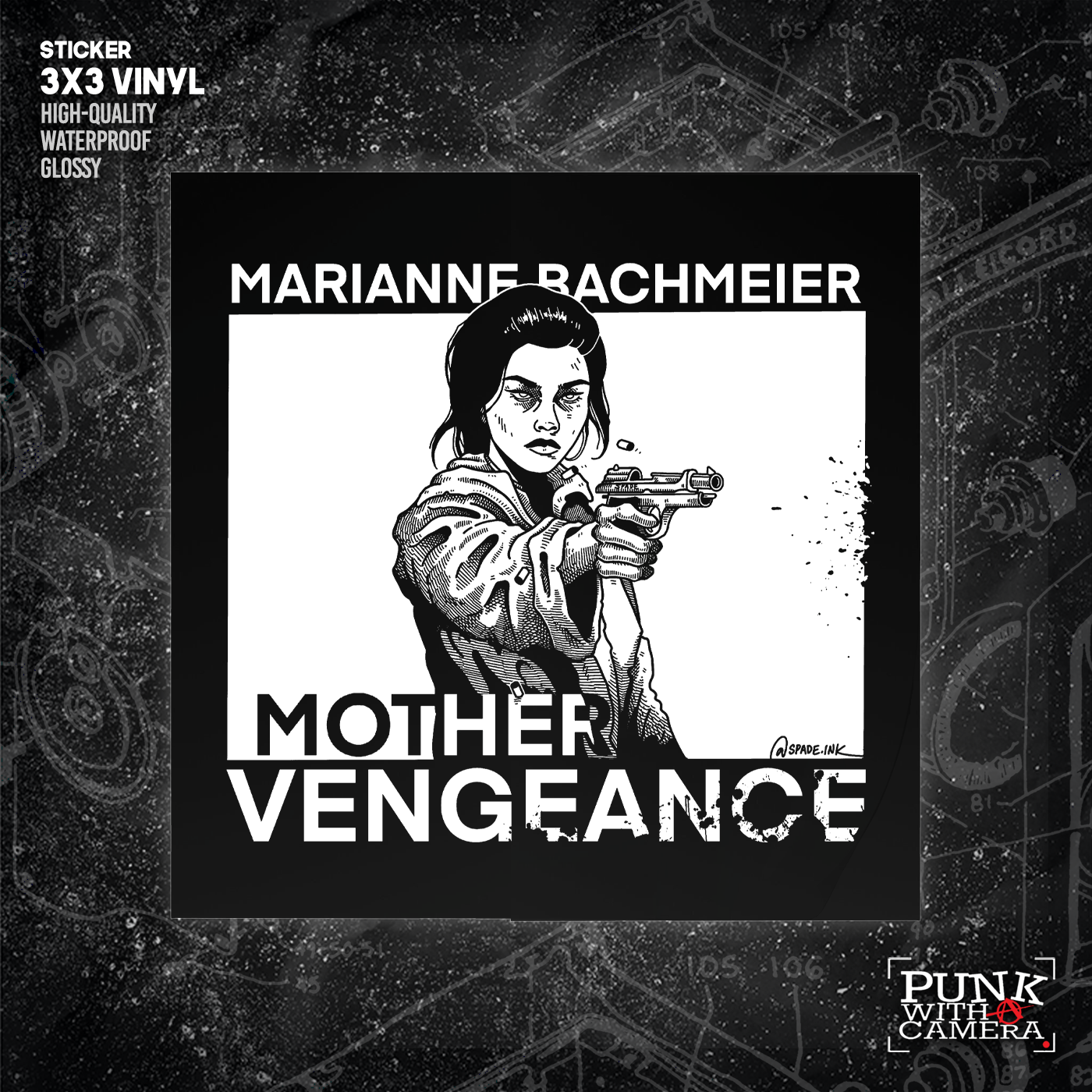 Marianne Bachmeier Mother Vengeance - Sticker (3X3)