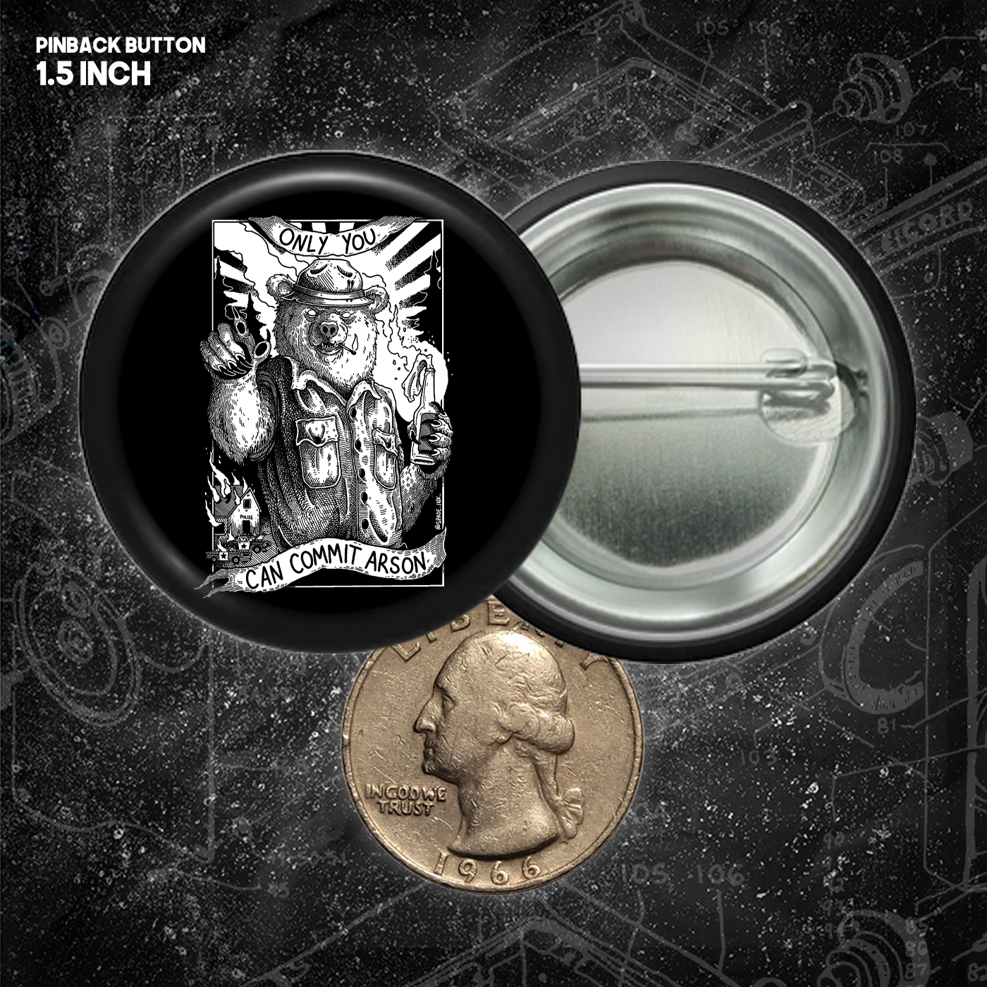 Only You Can Commit Arson - Buttons (1.5 & 2.25 Inch)