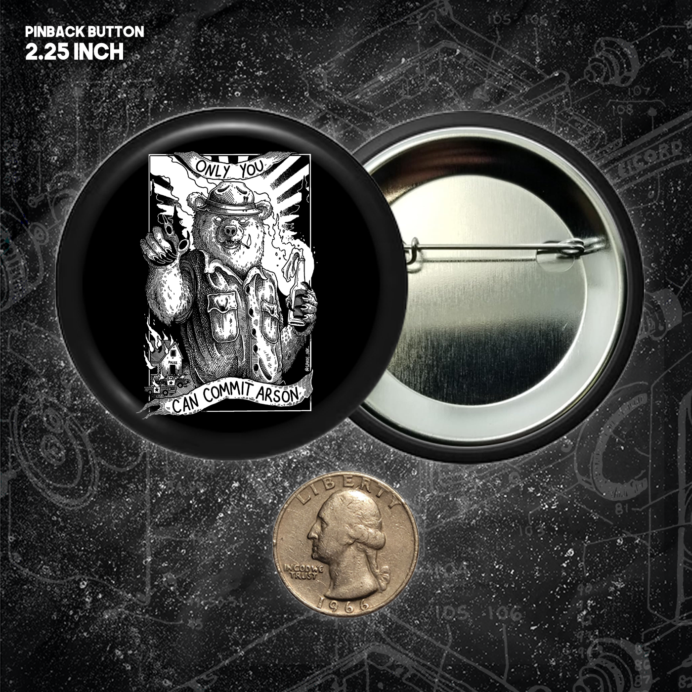 Only You Can Commit Arson - Buttons (1.5 & 2.25 Inch)