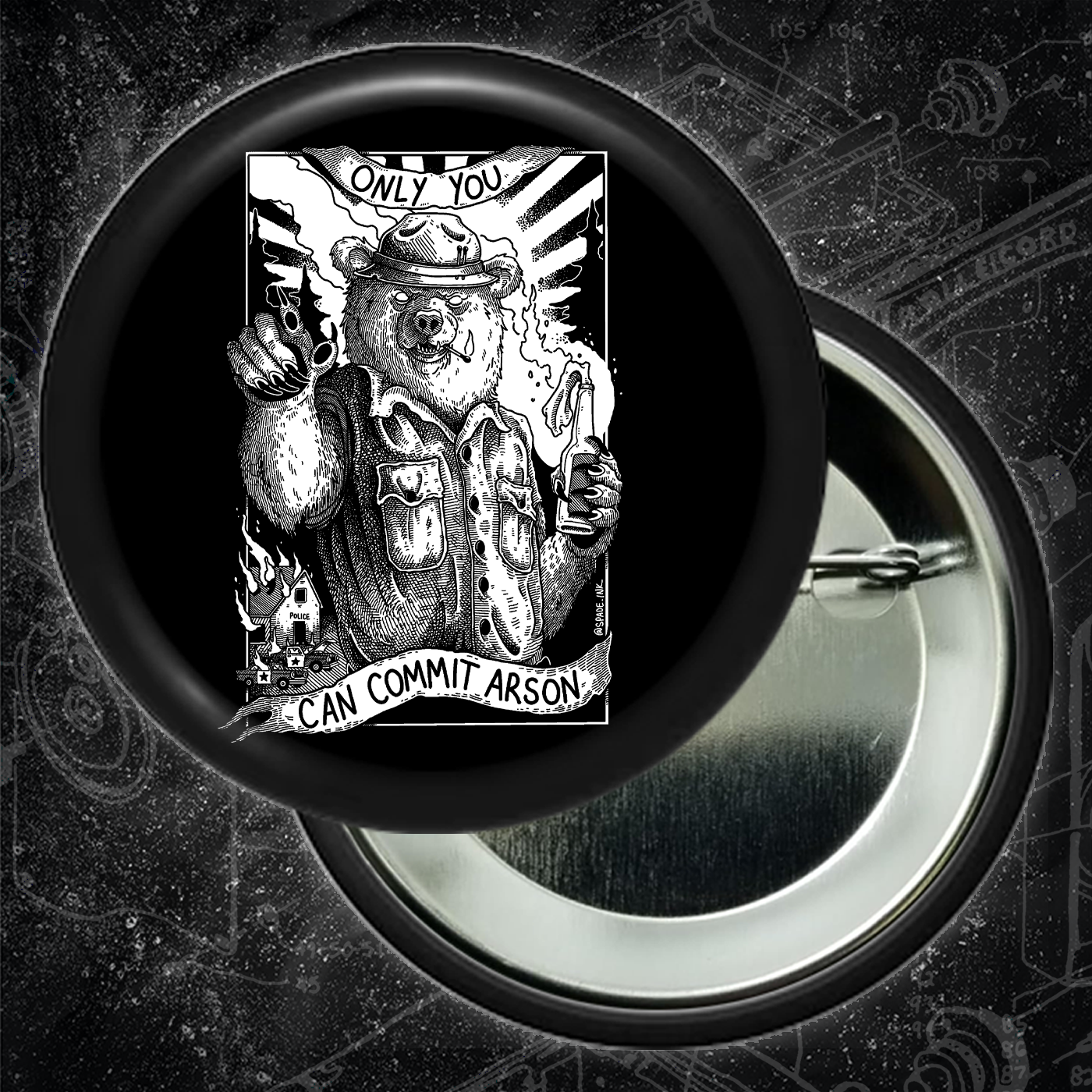 Only You Can Commit Arson - Buttons (1.5 & 2.25 Inch)