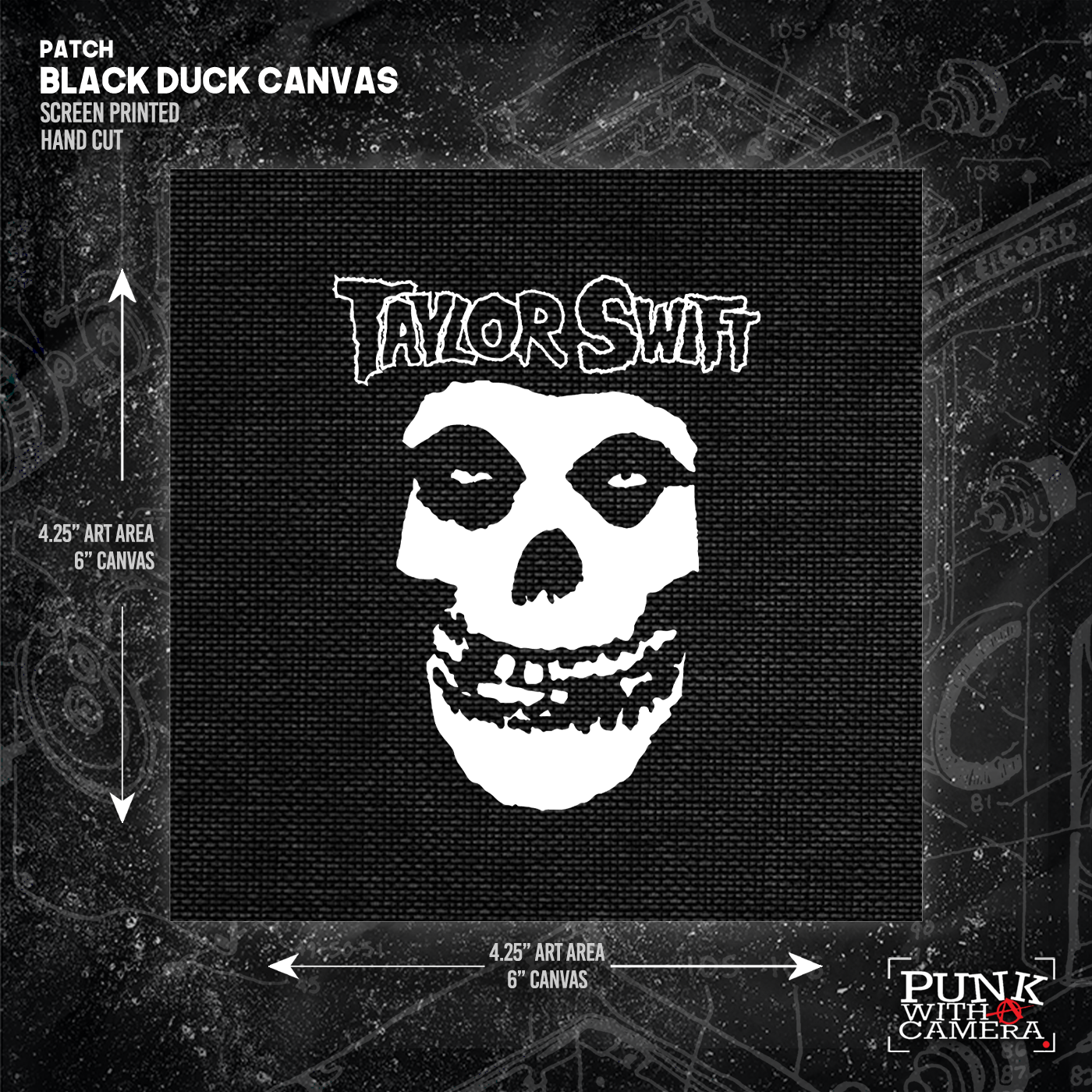 Taylor Swift // Misfit Skull - Patch (6x6)
