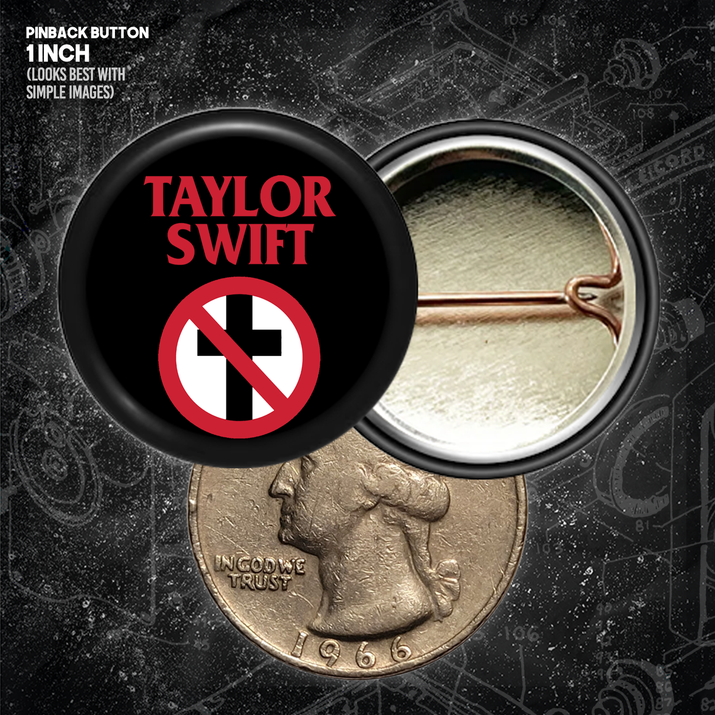 Taylor Swift // Bad Religion - Buttons (1, 1.5, & 2.25 Inch)