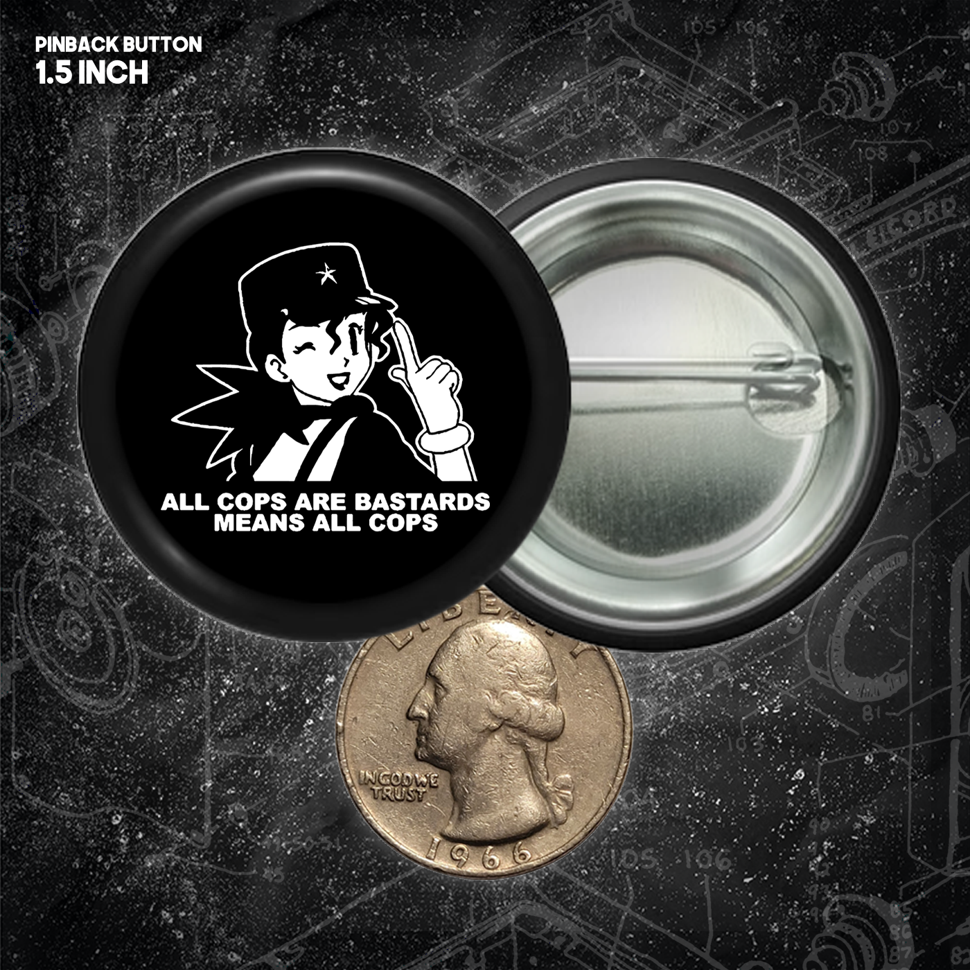 Jenny ACAB  - Buttons (1.5 & 2.25 Inch)