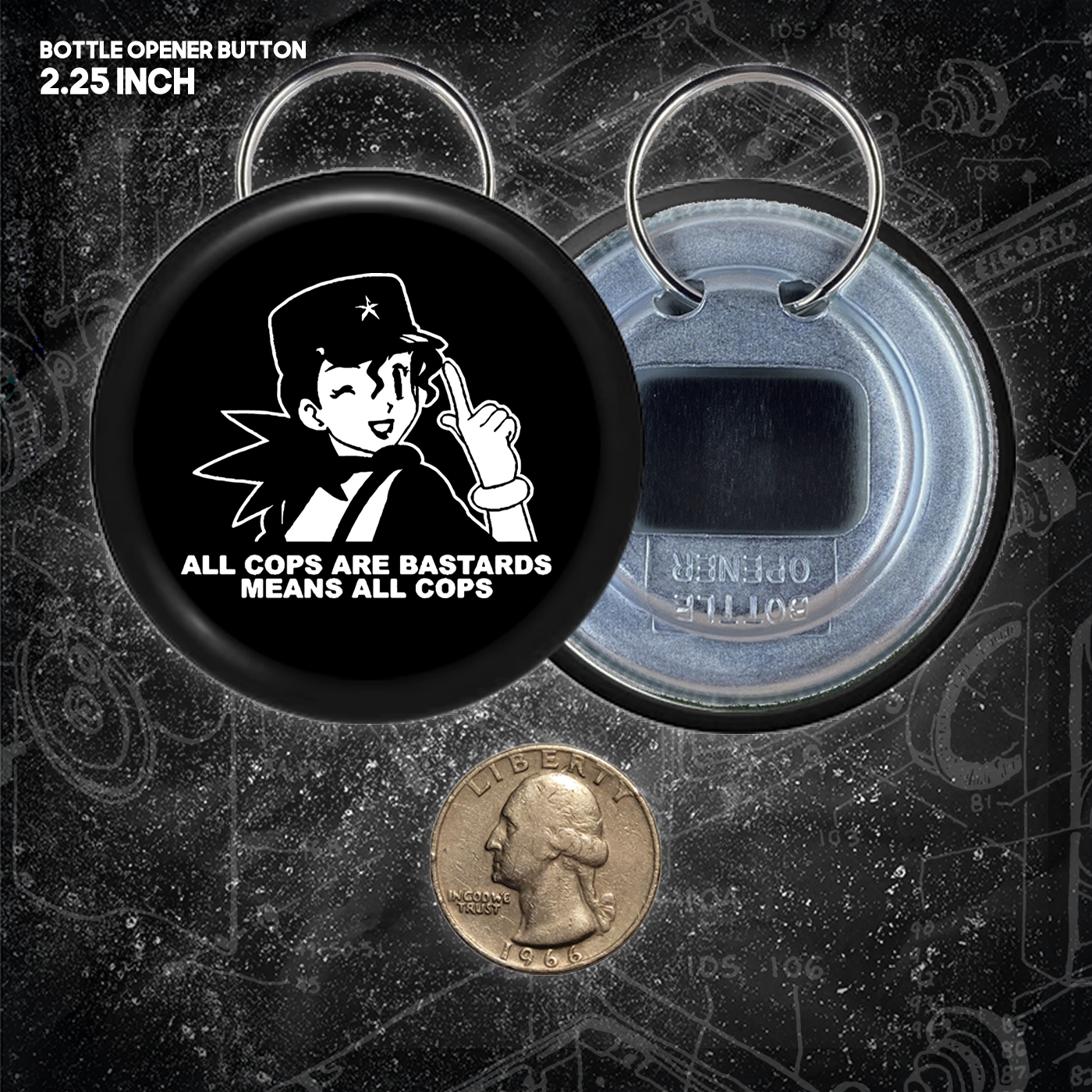 Jenny ACAB  - Buttons (1.5 & 2.25 Inch)