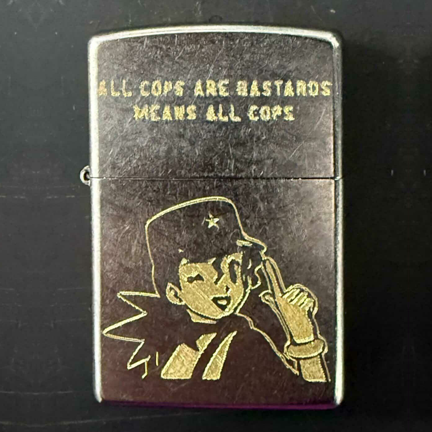 All Cops Are Bastards Means All Cops -  Engraved Zippo Lighter - Preorder