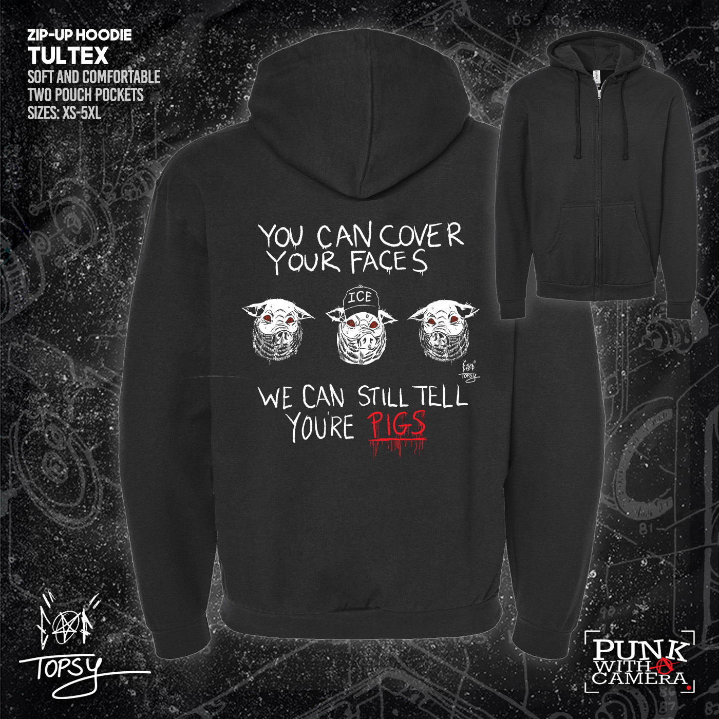 You Can Cover Your Faces We Can Still Tell You're Pigs - Topz - Mutual Aid Design