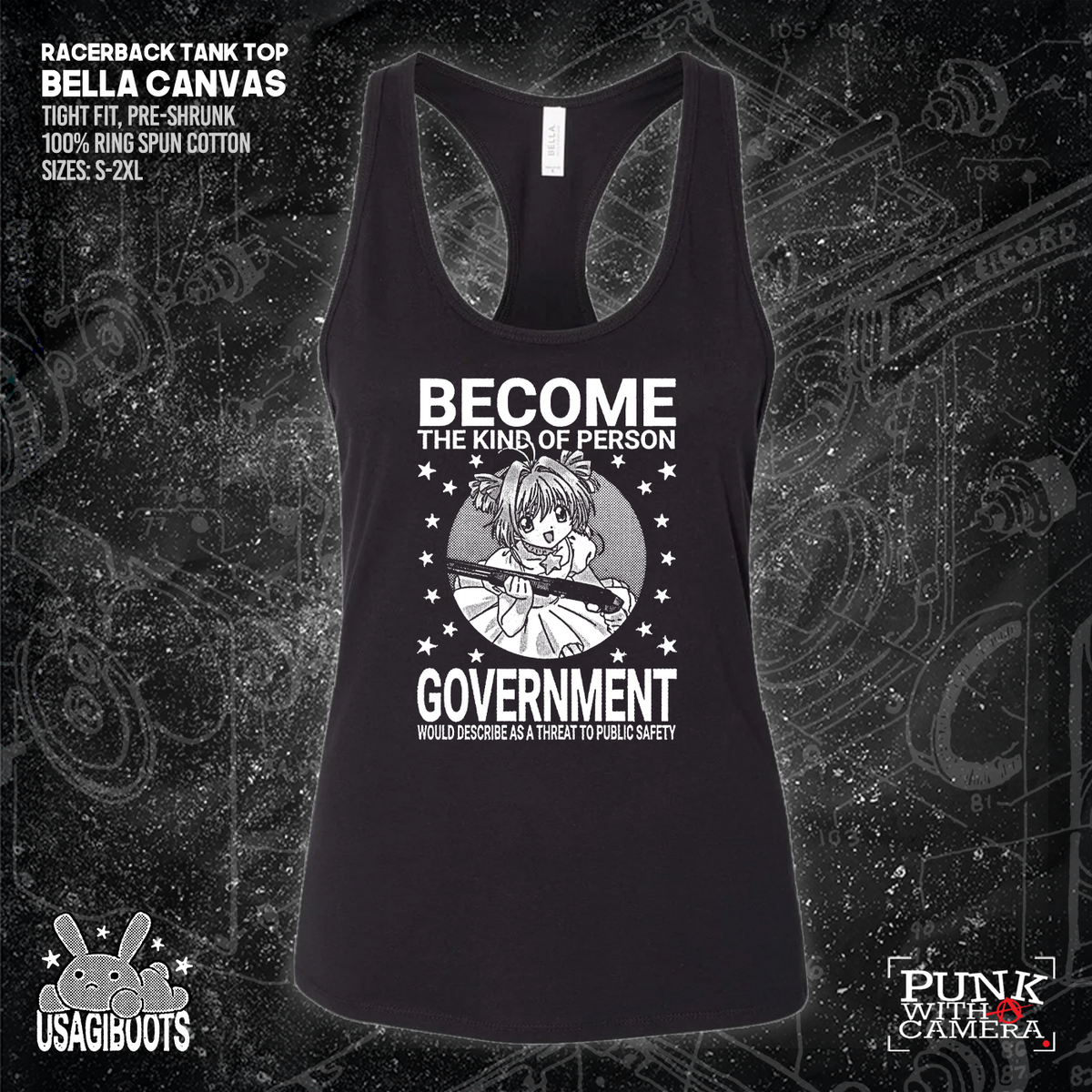 Become The Kind Of Person Government Would Describe As A Threat To Public Safety - Usagi Boots