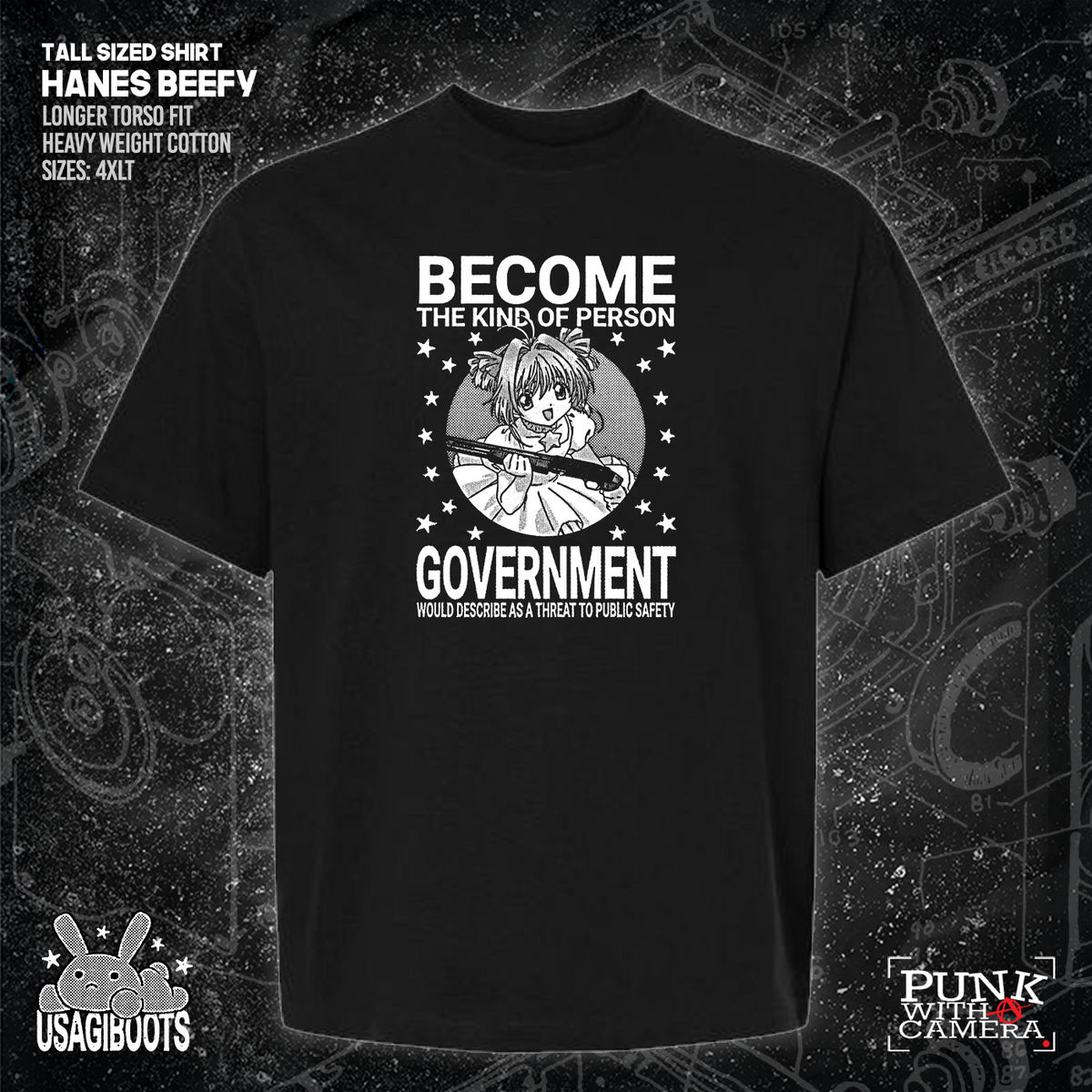 Become The Kind Of Person Government Would Describe As A Threat To Public Safety - Usagi Boots