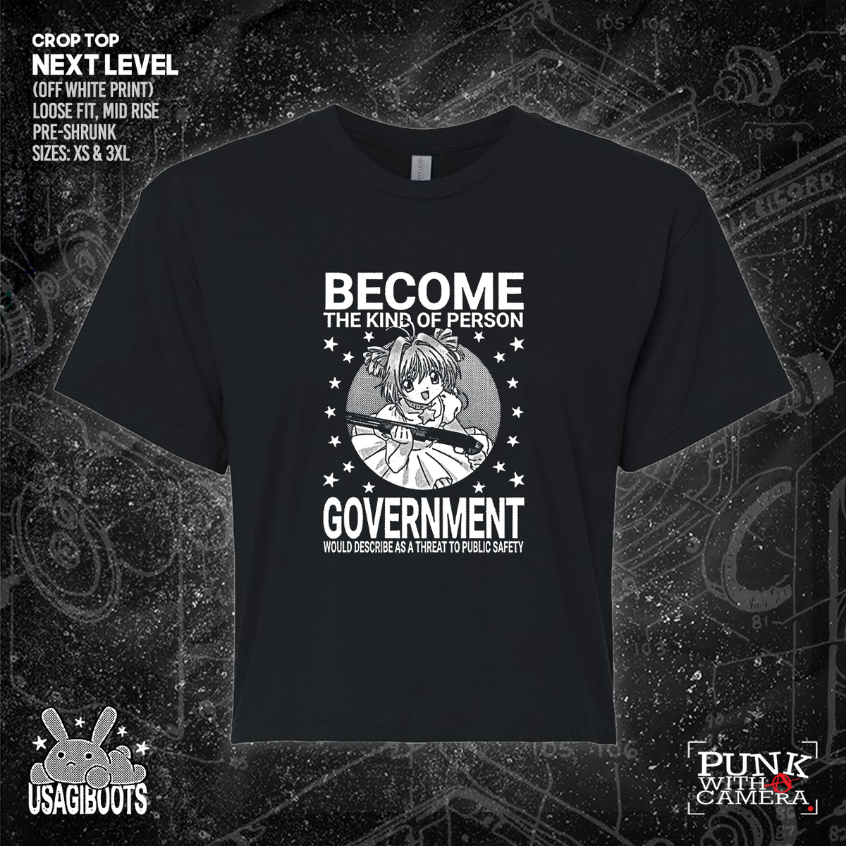Become The Kind Of Person Government Would Describe As A Threat To Public Safety - Usagi Boots