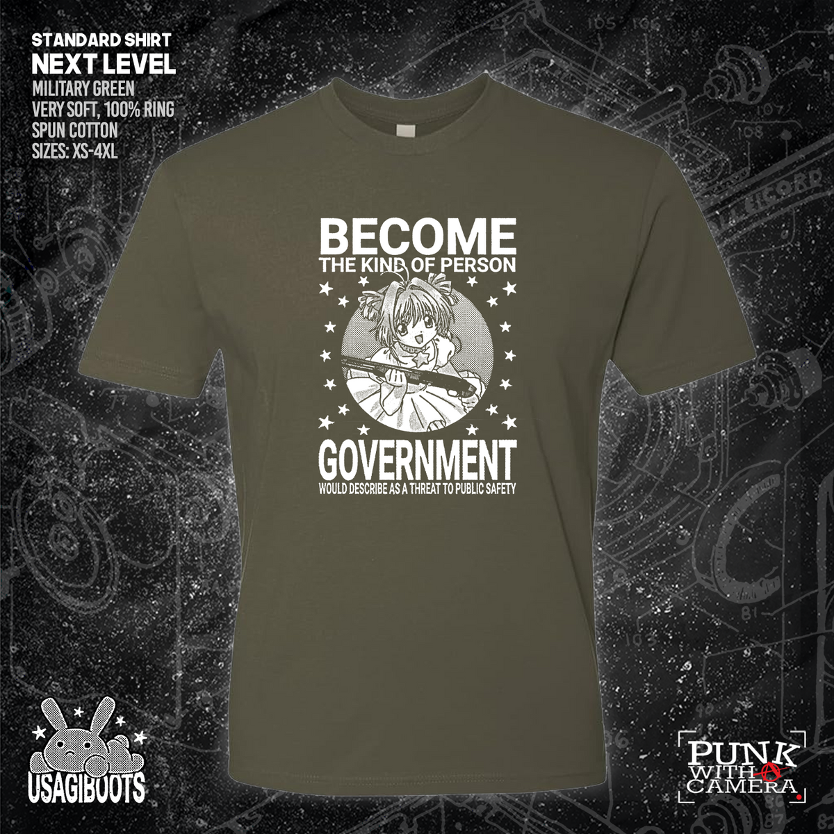Become The Kind Of Person Government Would Describe As A Threat To Public Safety - Usagi Boots