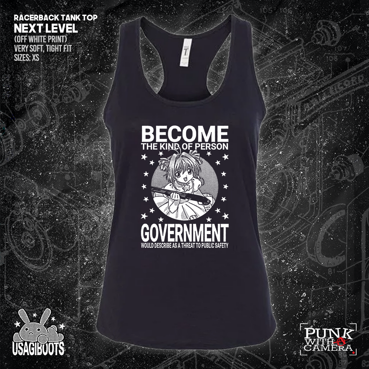 Become The Kind Of Person Government Would Describe As A Threat To Public Safety - Usagi Boots