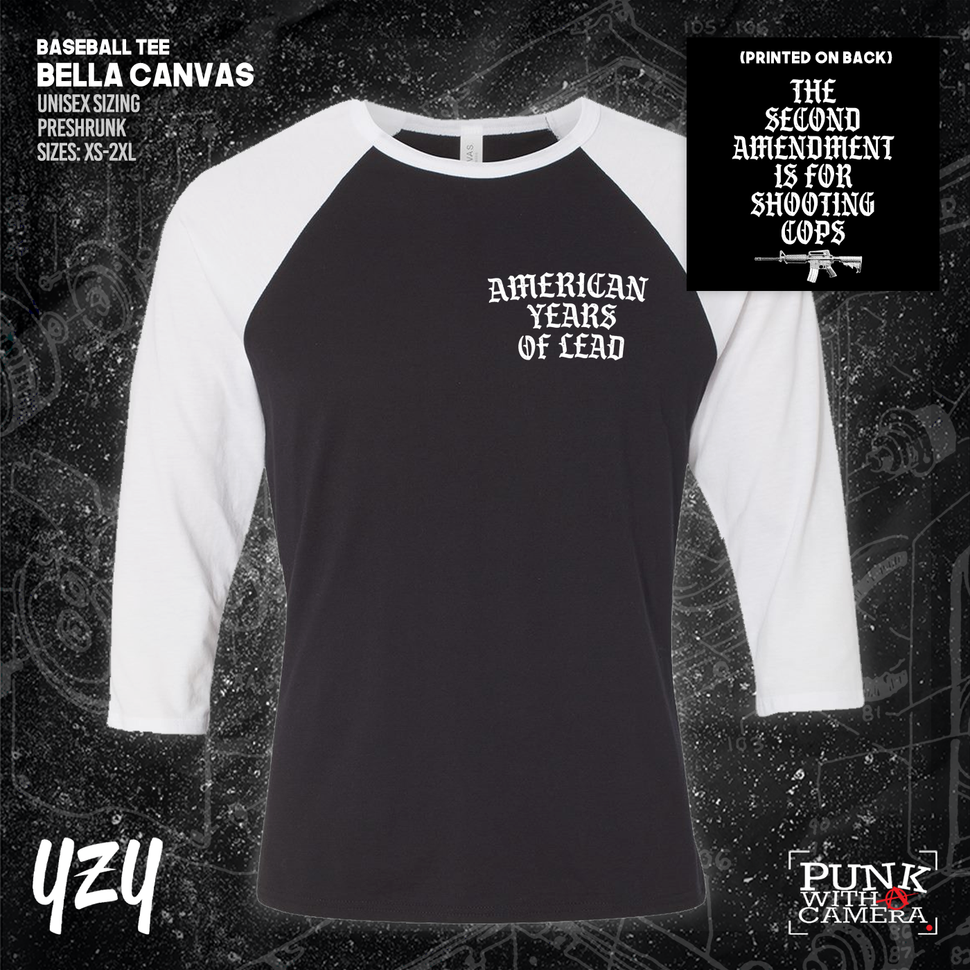 The Second Amendment is For Shooting Cops - Front & Back Print - YZY Prints