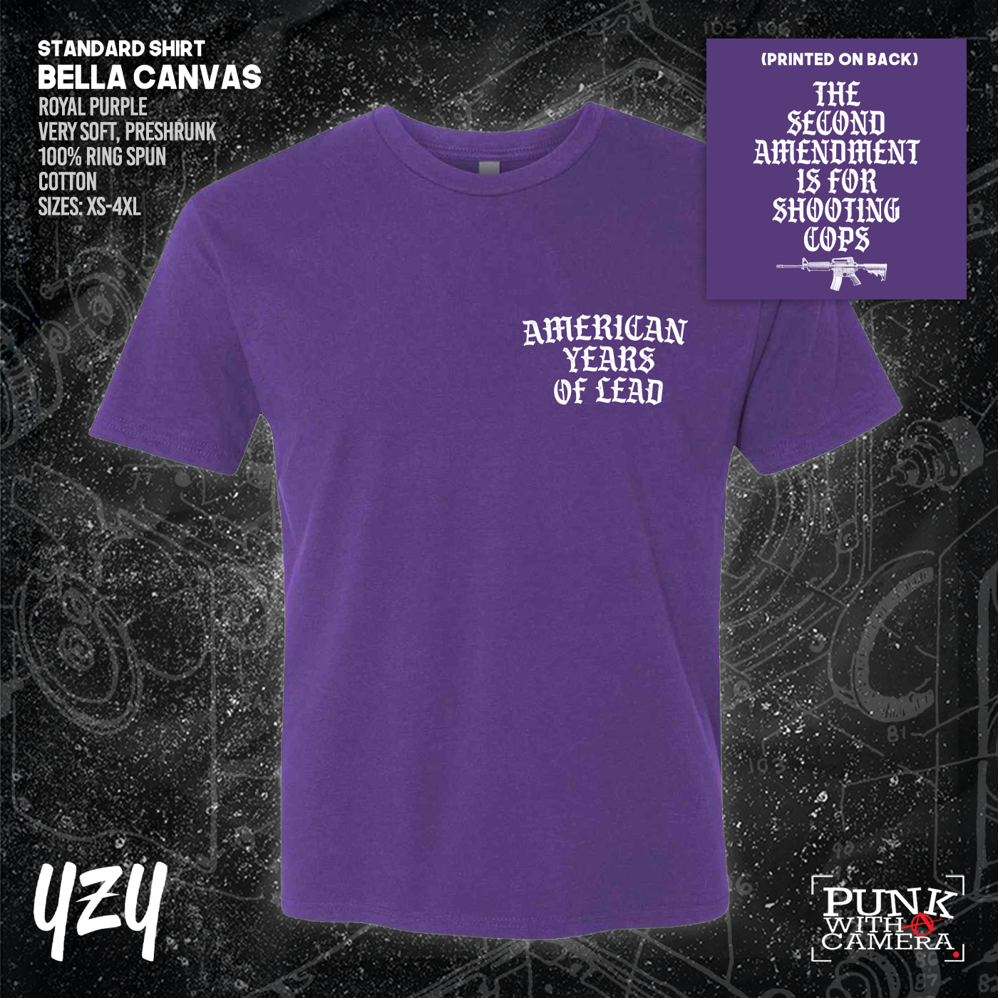 The Second Amendment is For Shooting Cops - Front & Back Print - YZY Prints