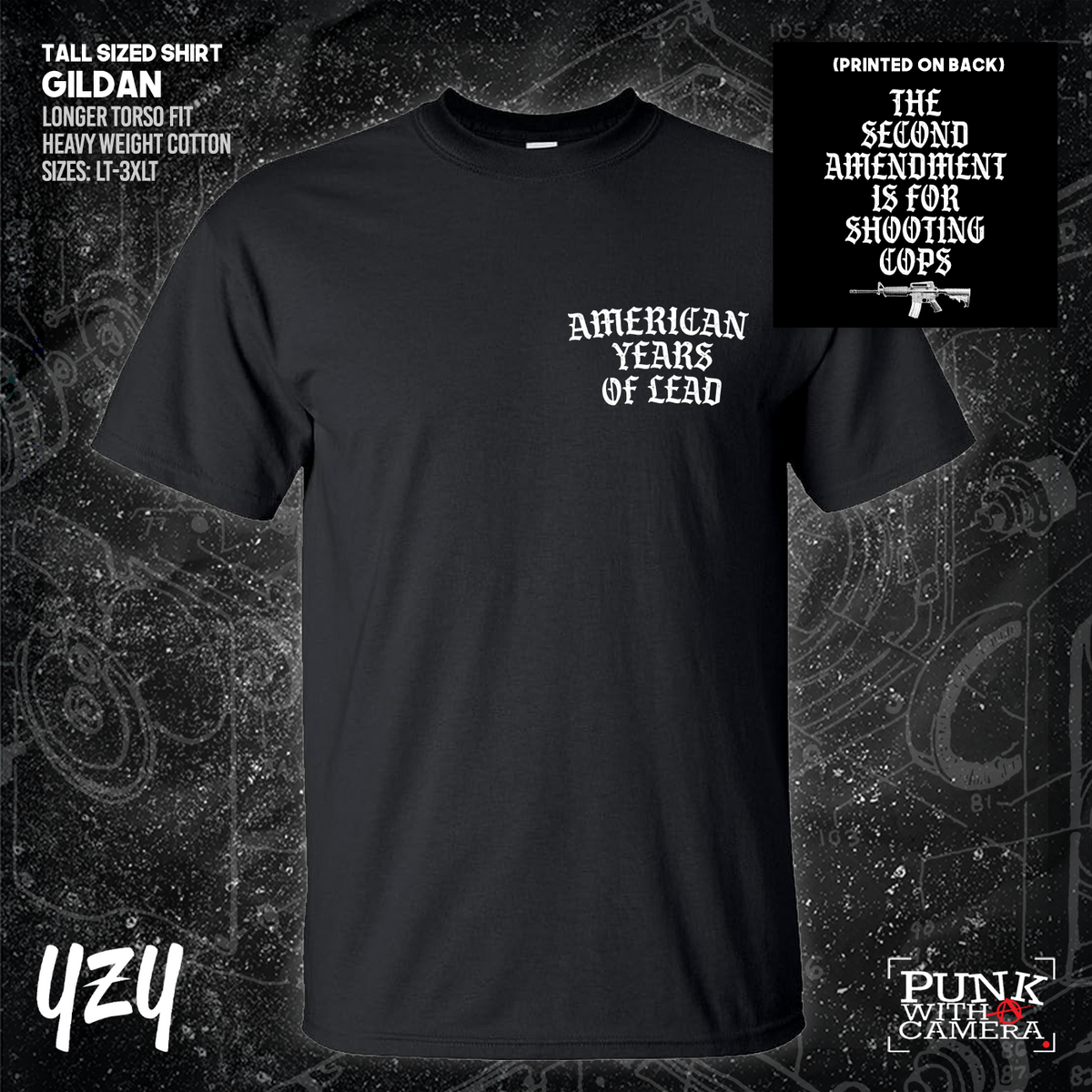 The Second Amendment is For Shooting Cops - Front & Back Print - YZY Prints