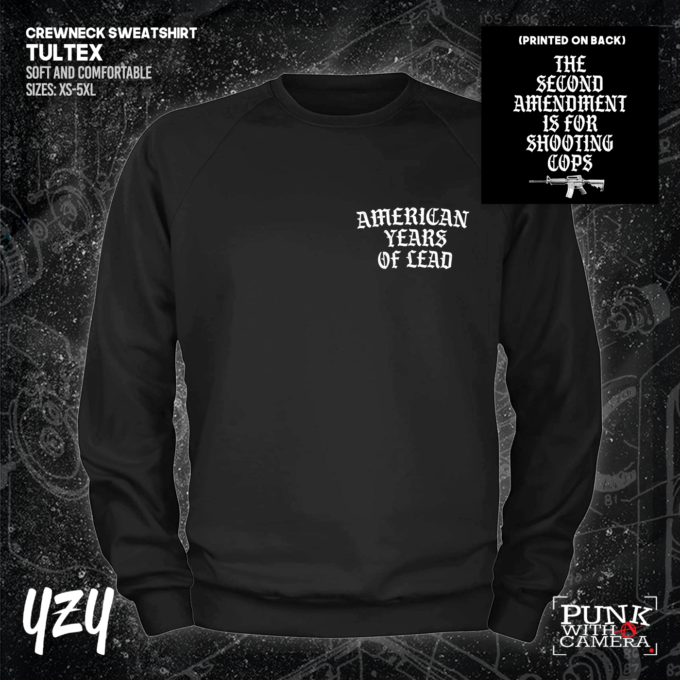 The Second Amendment is For Shooting Cops - Front & Back Print - YZY Prints
