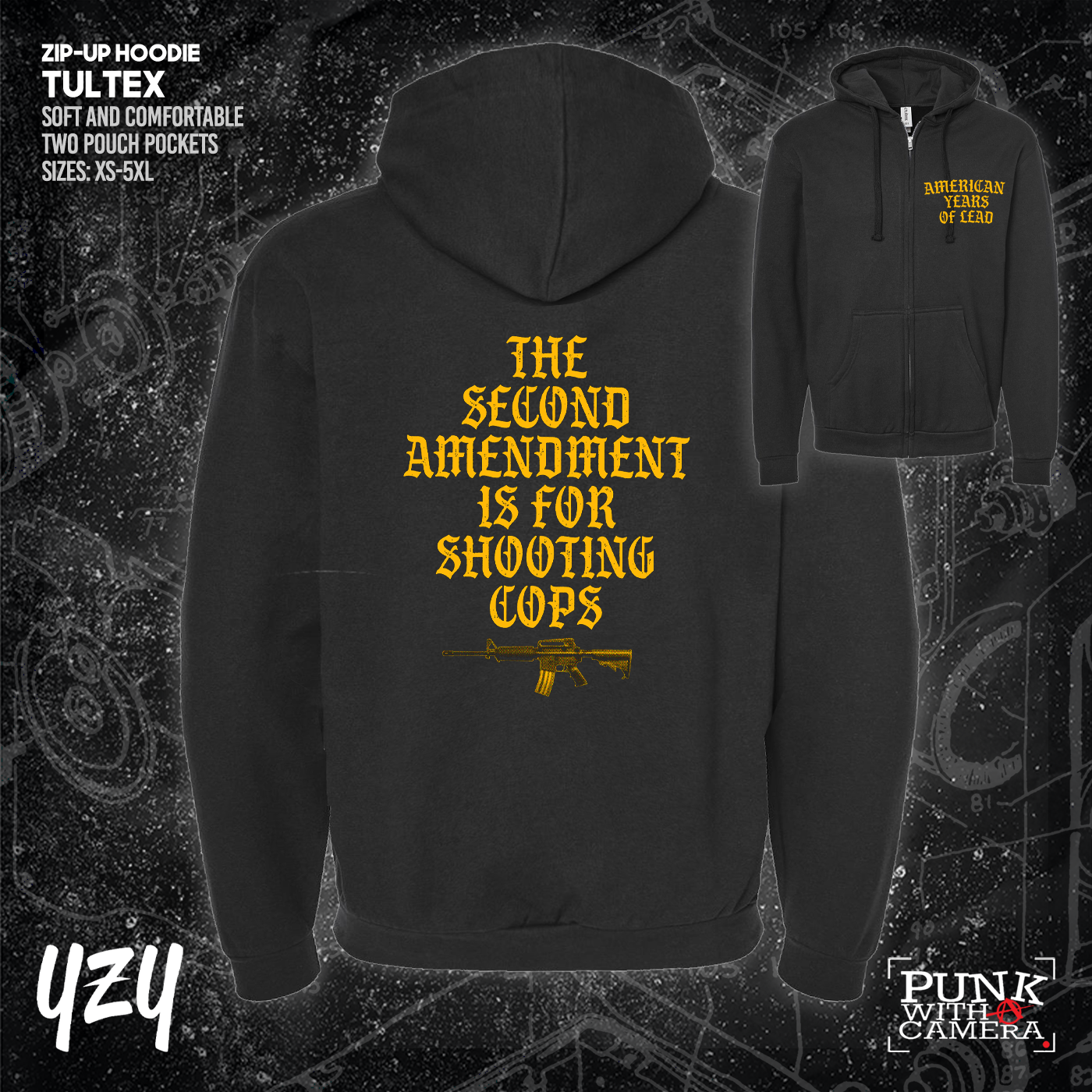 The Second Amendment is For Shooting Cops - Front & Back Print - YZY Prints