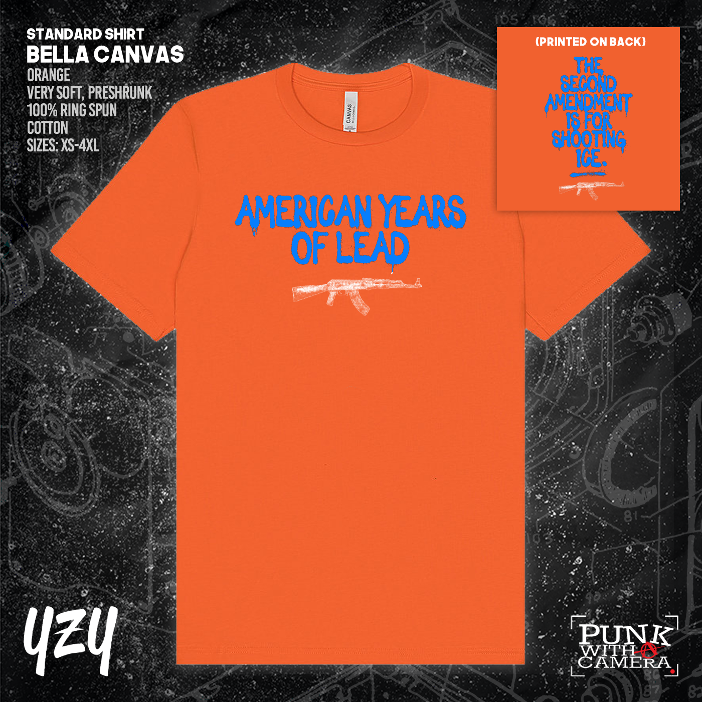 The Second Amendment is For Shooting ICE - Front & Back Print - YZY Prints