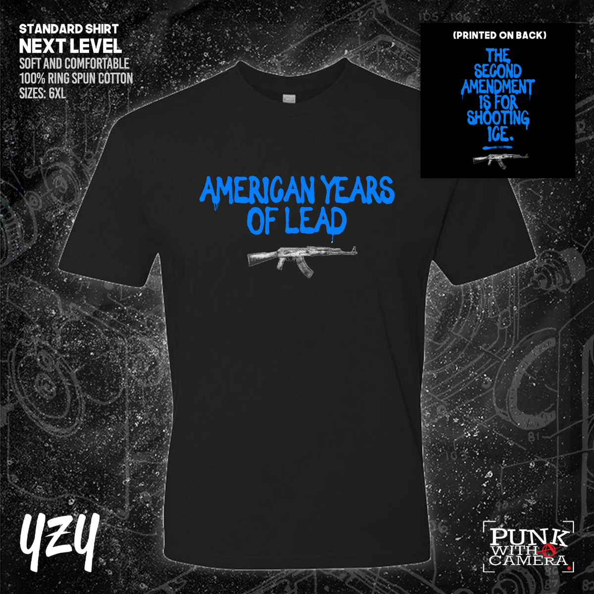 The Second Amendment is For Shooting ICE - Front & Back Print - YZY Prints
