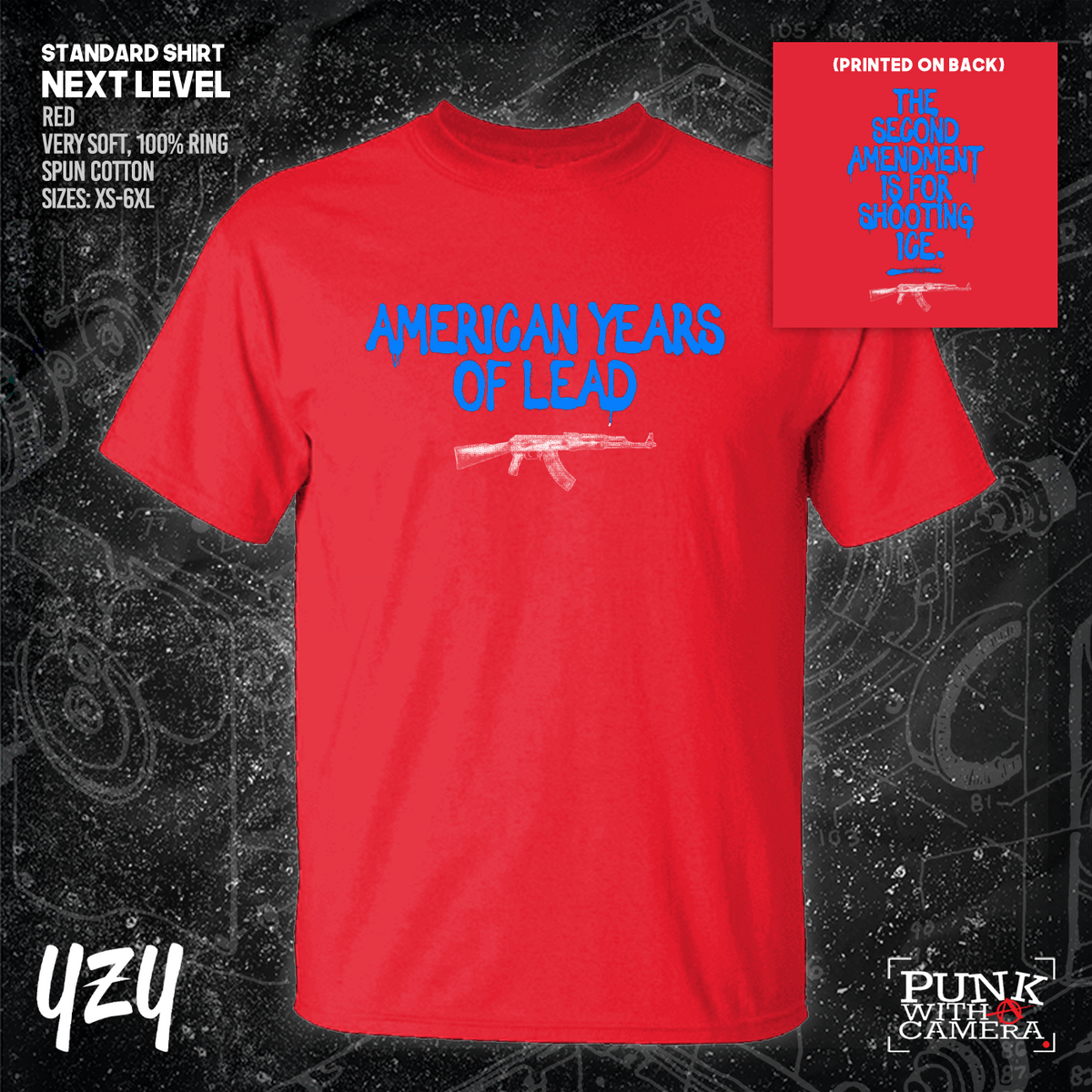 The Second Amendment is For Shooting ICE - Front & Back Print - YZY Prints