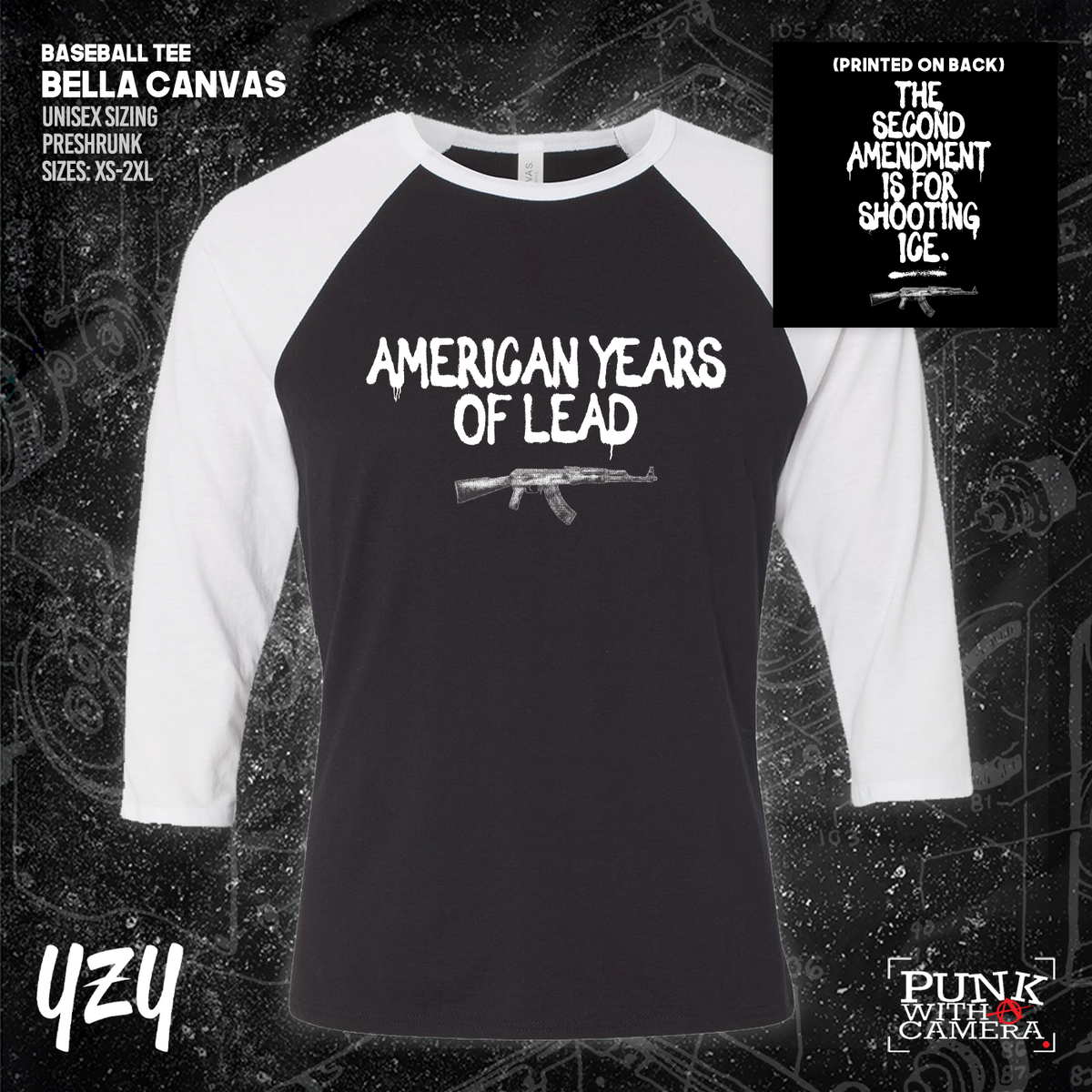 The Second Amendment is For Shooting ICE - Front & Back Print - YZY Prints