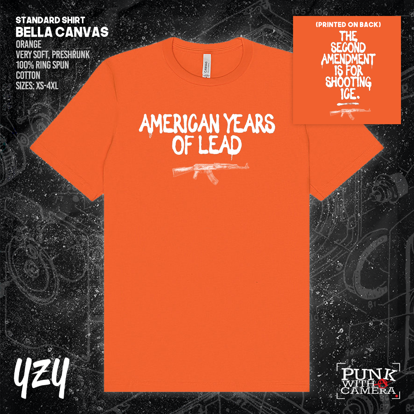 The Second Amendment is For Shooting ICE - Front & Back Print - YZY Prints