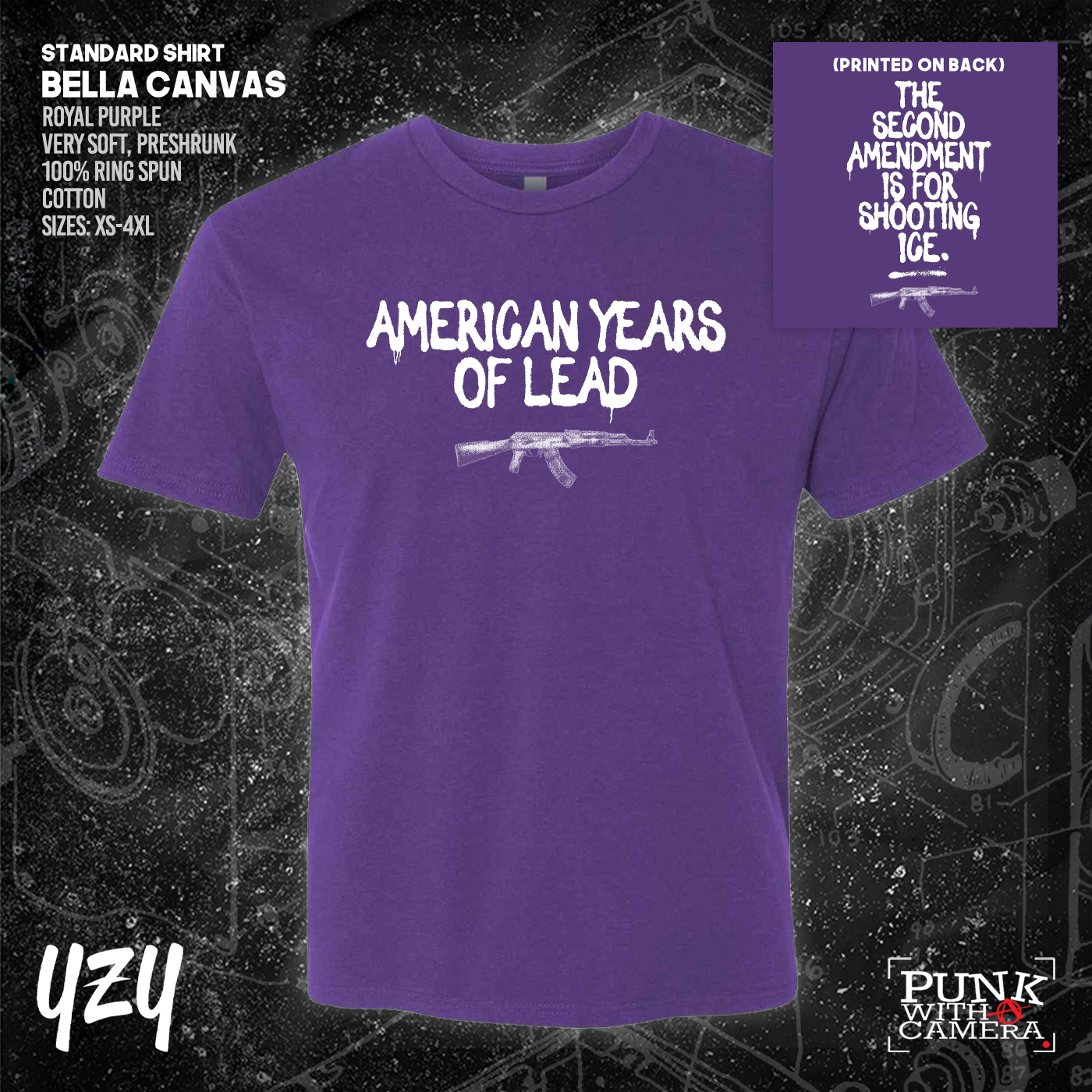 The Second Amendment is For Shooting ICE - Front & Back Print - YZY Prints