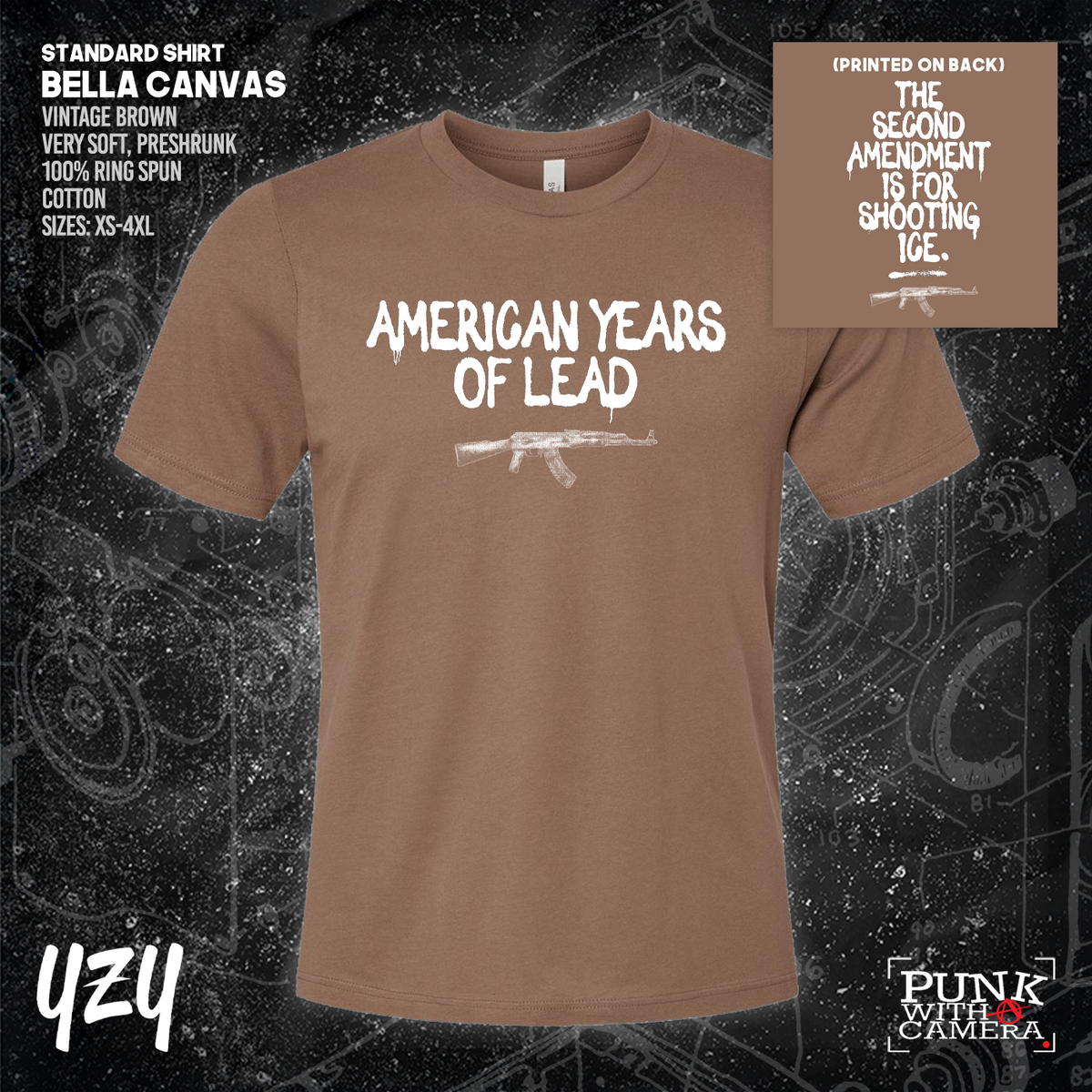 The Second Amendment is For Shooting ICE - Front & Back Print - YZY Prints