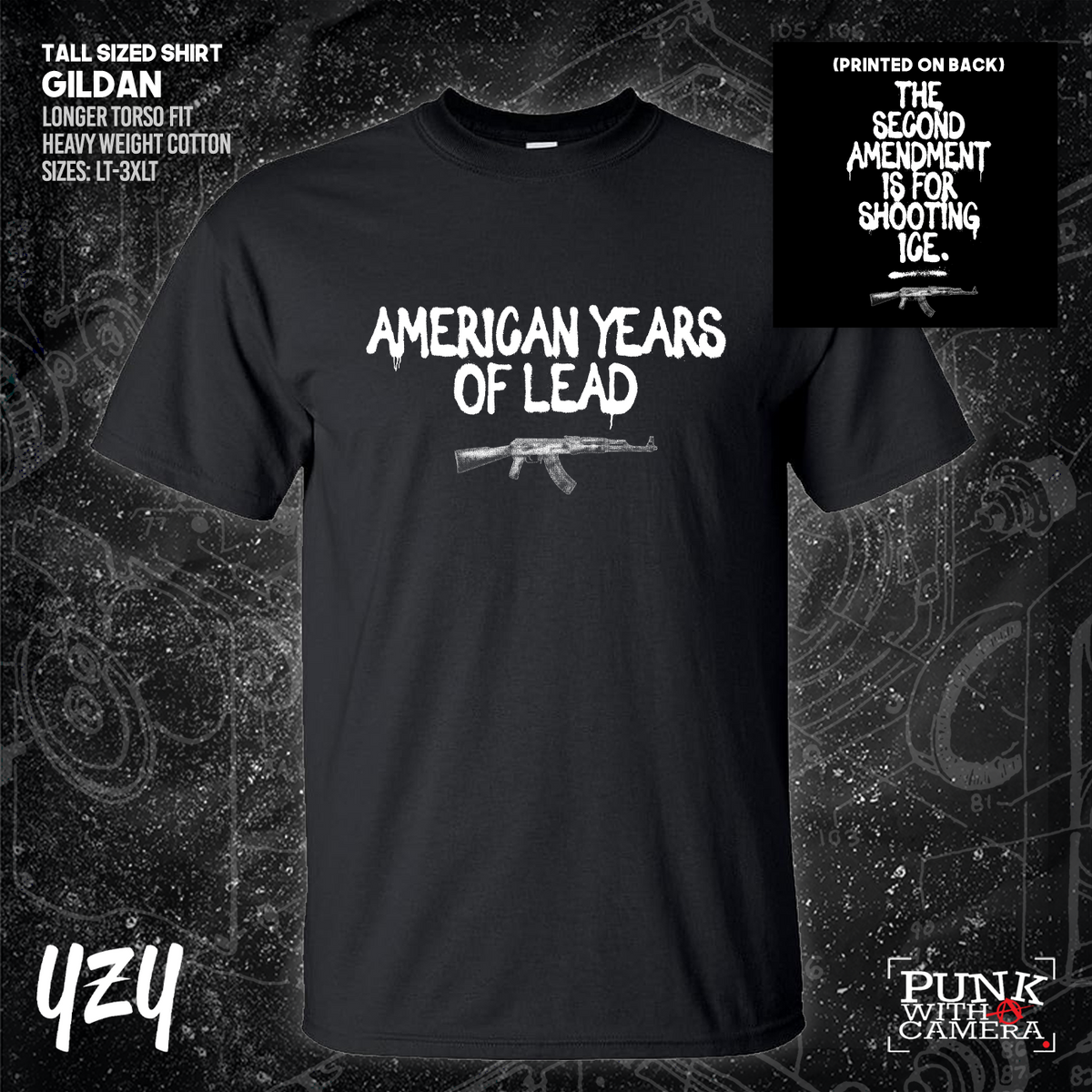 The Second Amendment is For Shooting ICE - Front & Back Print - YZY Prints