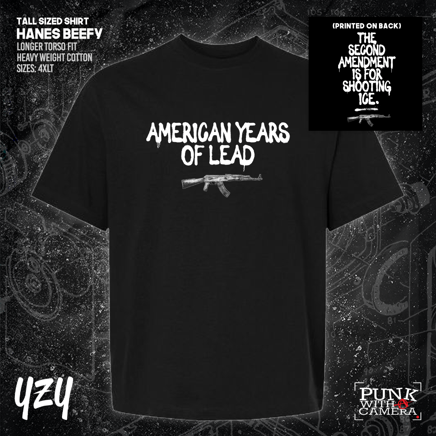 The Second Amendment is For Shooting ICE - Front & Back Print - YZY Prints