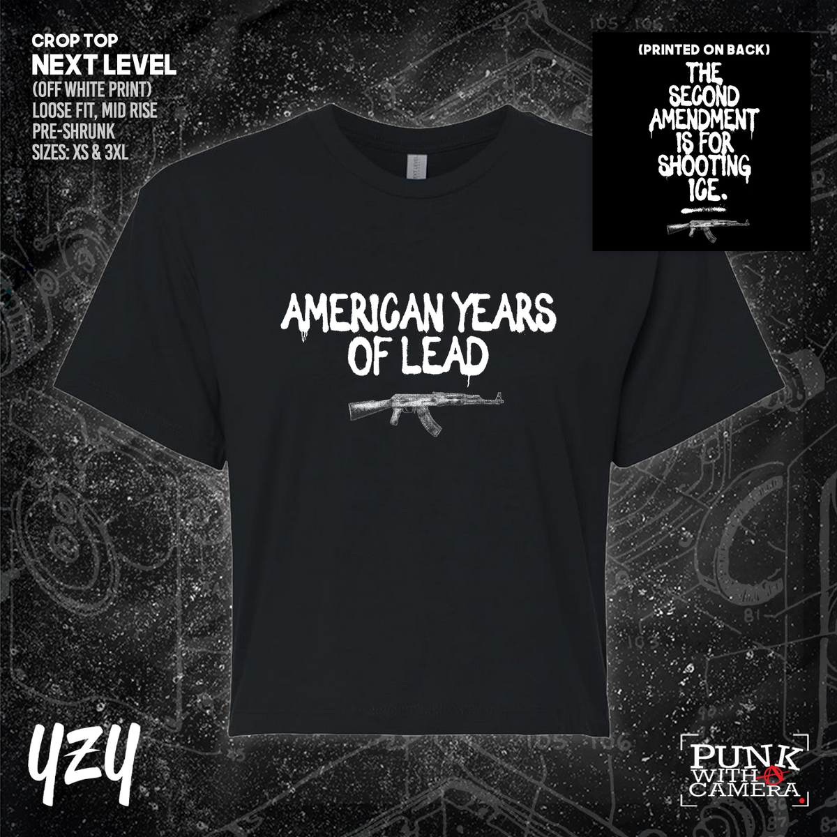The Second Amendment is For Shooting ICE - Front & Back Print - YZY Prints