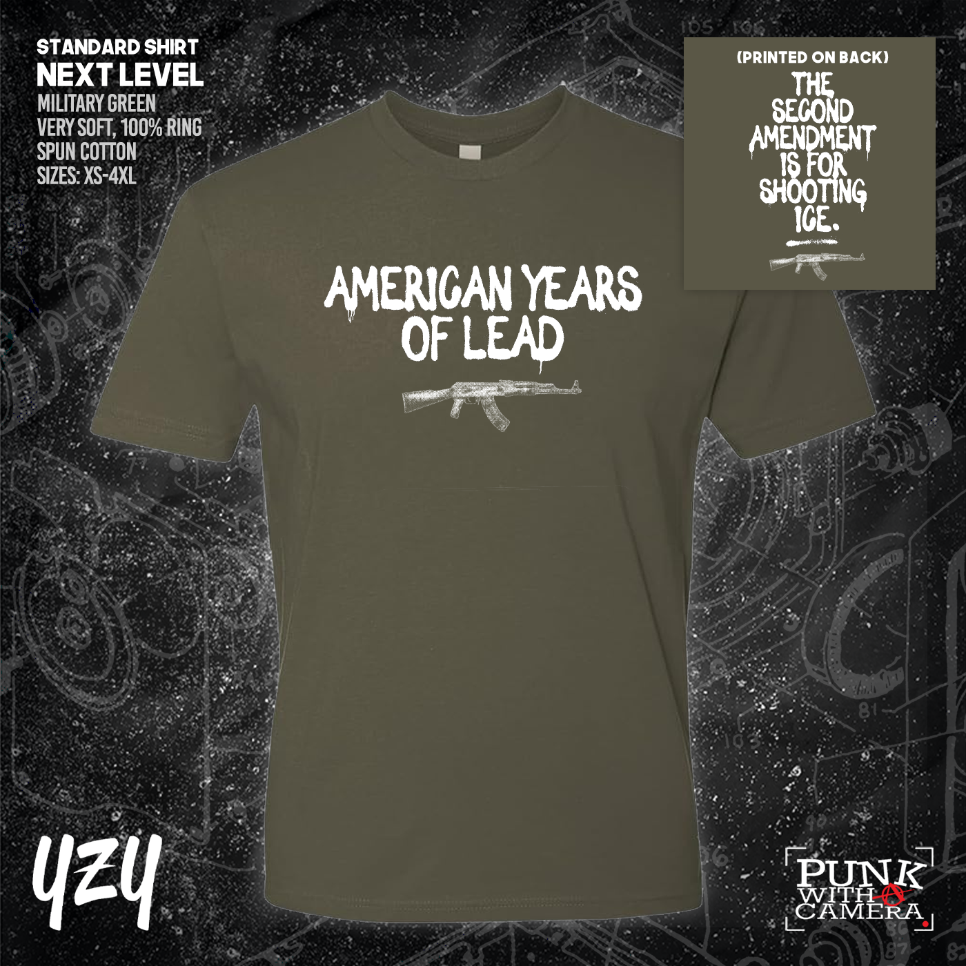 The Second Amendment is For Shooting ICE - Front & Back Print - YZY Prints