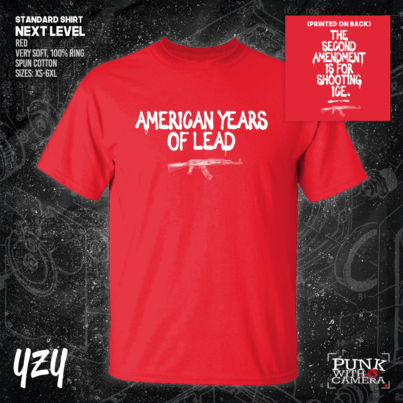 The Second Amendment is For Shooting ICE - Front & Back Print - YZY Prints