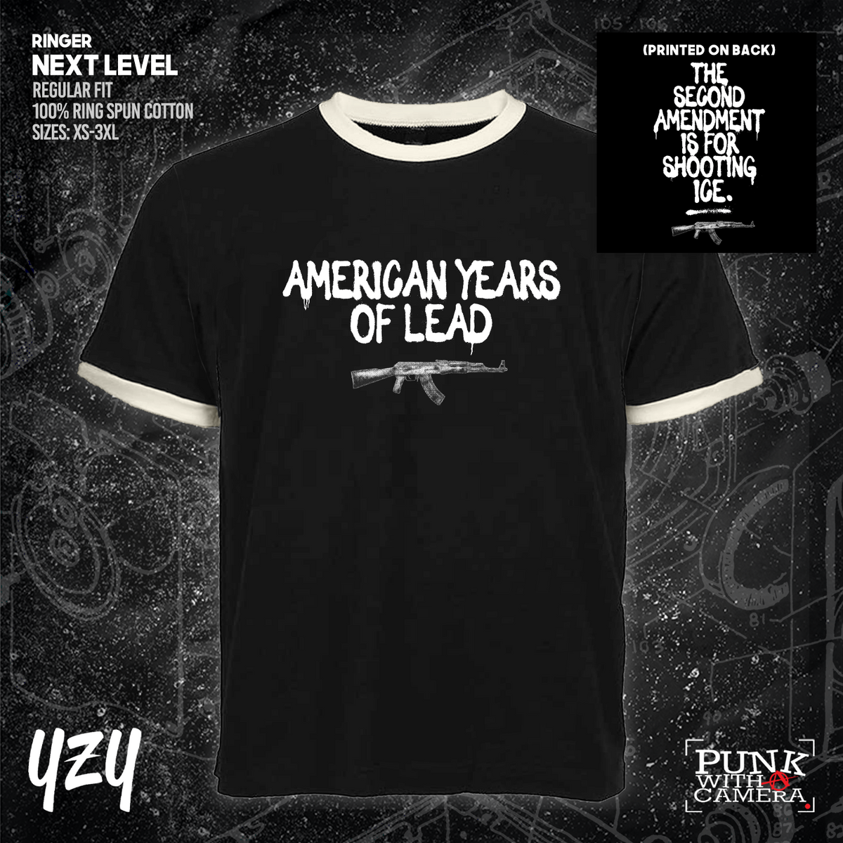 The Second Amendment is For Shooting ICE - Front & Back Print - YZY Prints