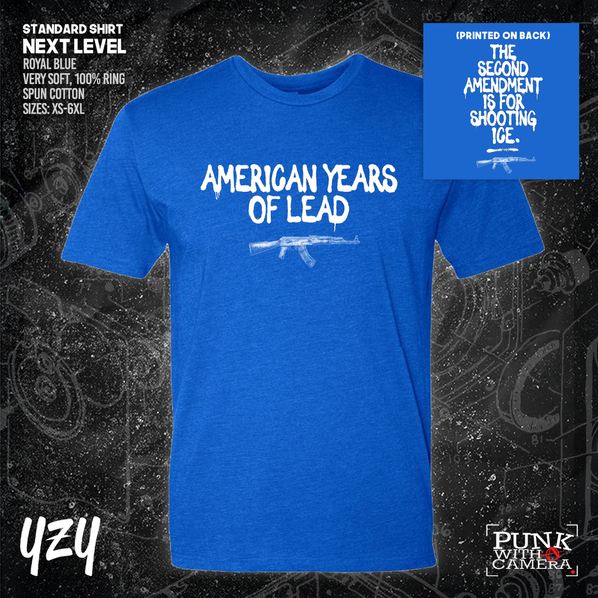 The Second Amendment is For Shooting ICE - Front & Back Print - YZY Prints