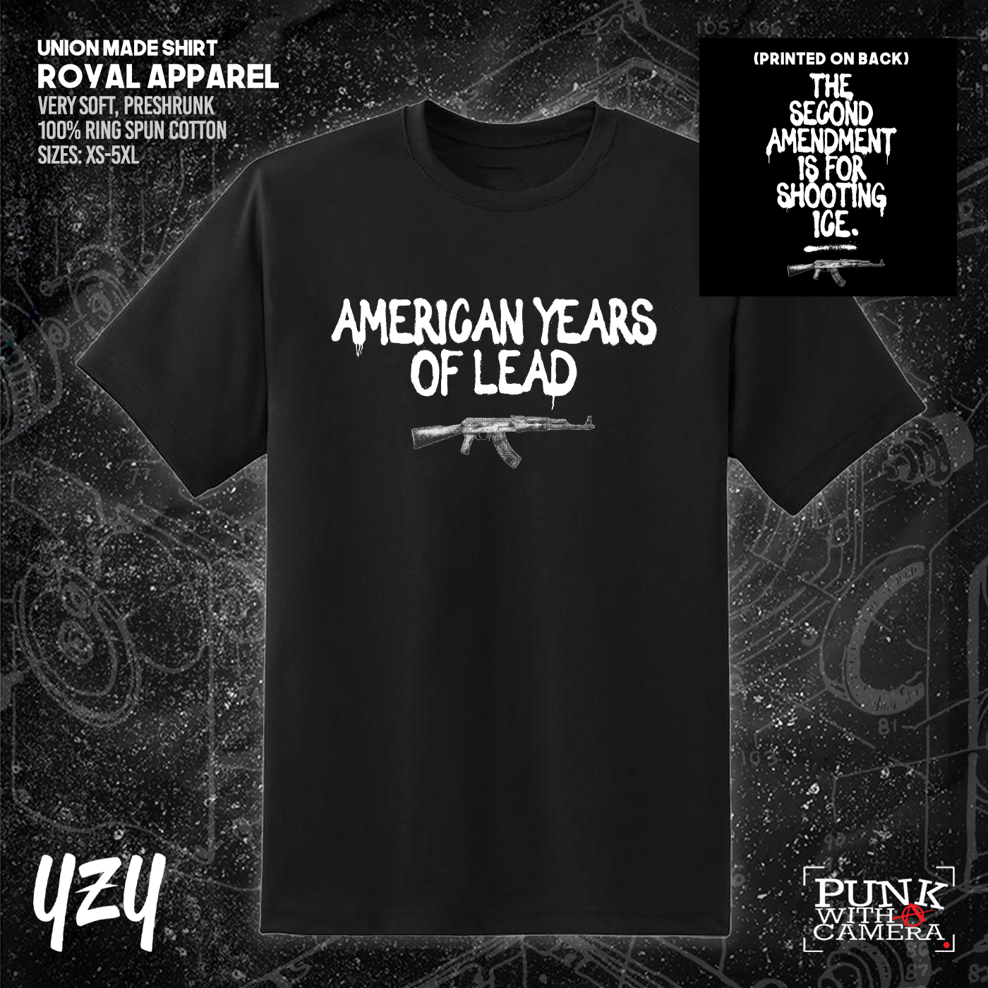 The Second Amendment is For Shooting ICE - Front & Back Print - YZY Prints
