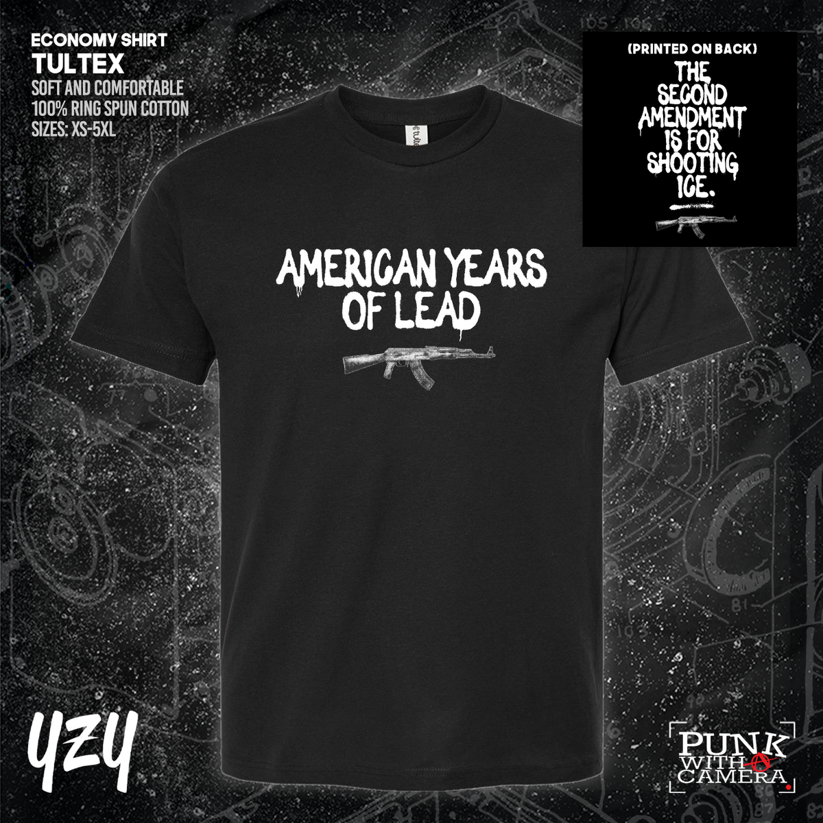 The Second Amendment is For Shooting ICE - Front & Back Print - YZY Prints
