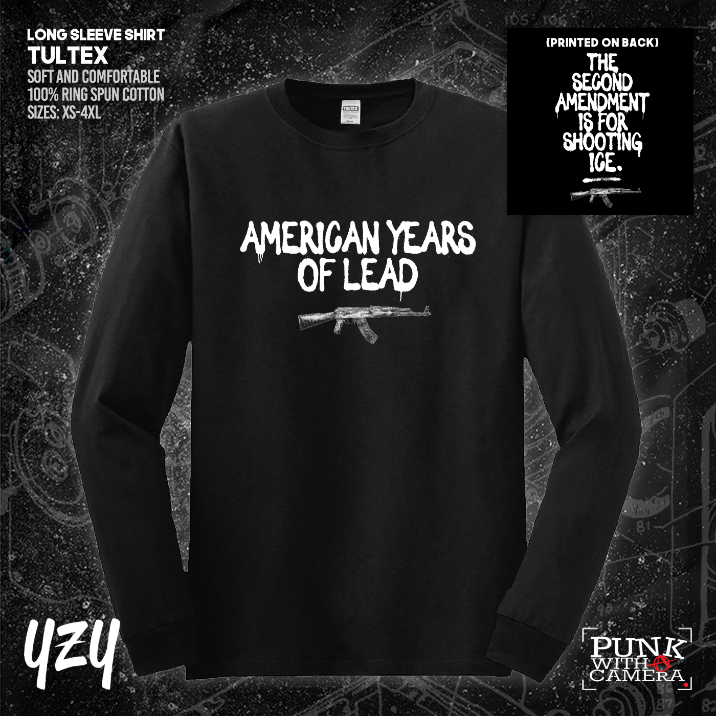 The Second Amendment is For Shooting ICE - Front & Back Print - YZY Prints