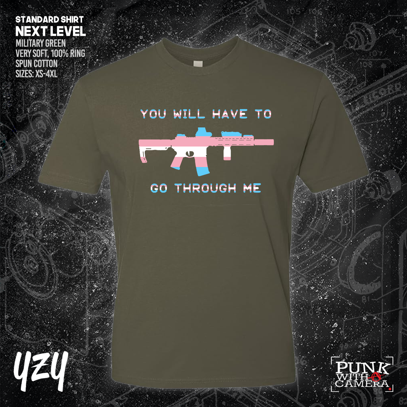 You Will Have to Go Through Me - YZY Prints