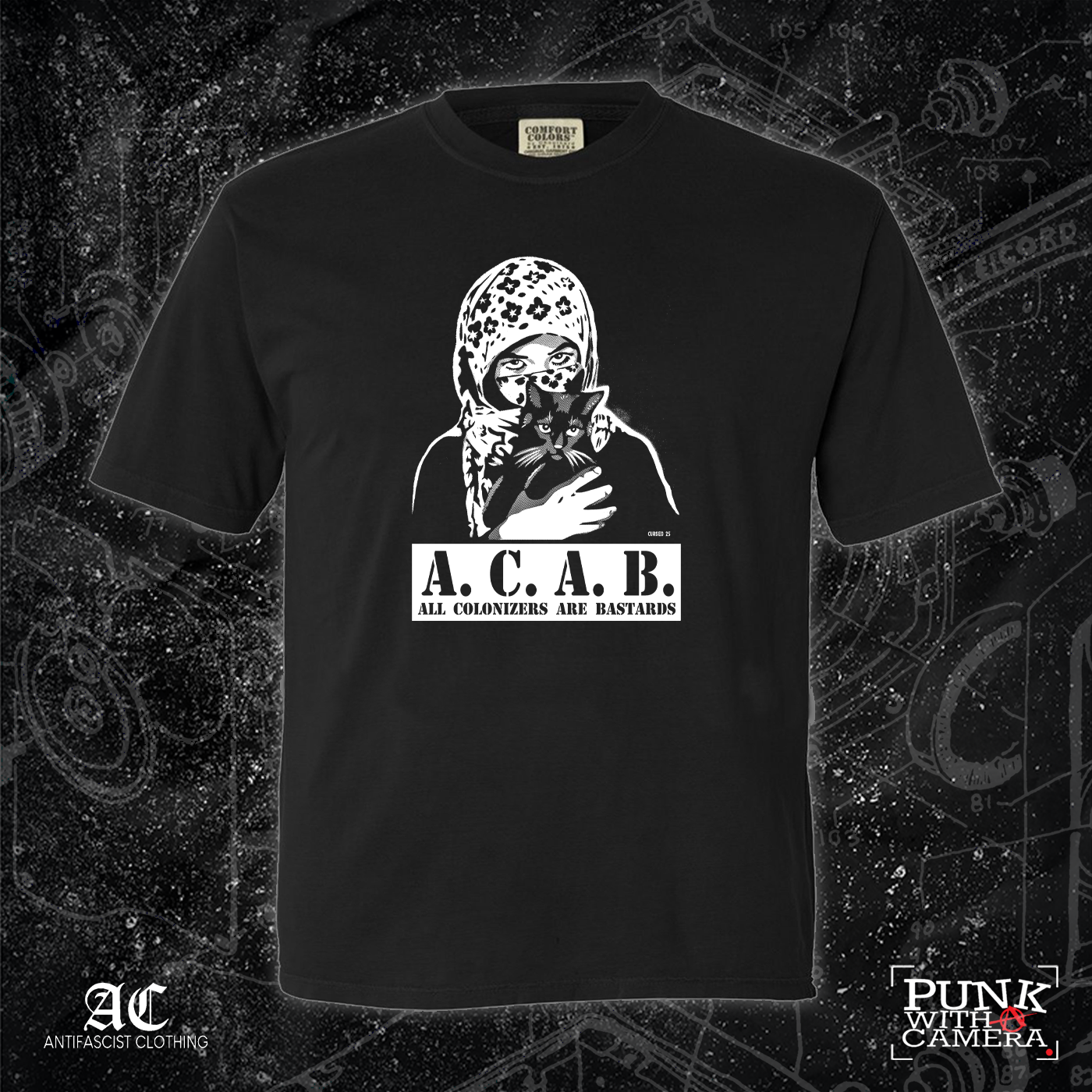 All Colonizers Are Bastards - 1 Color - Mutual Aid Design - 161.Clothing