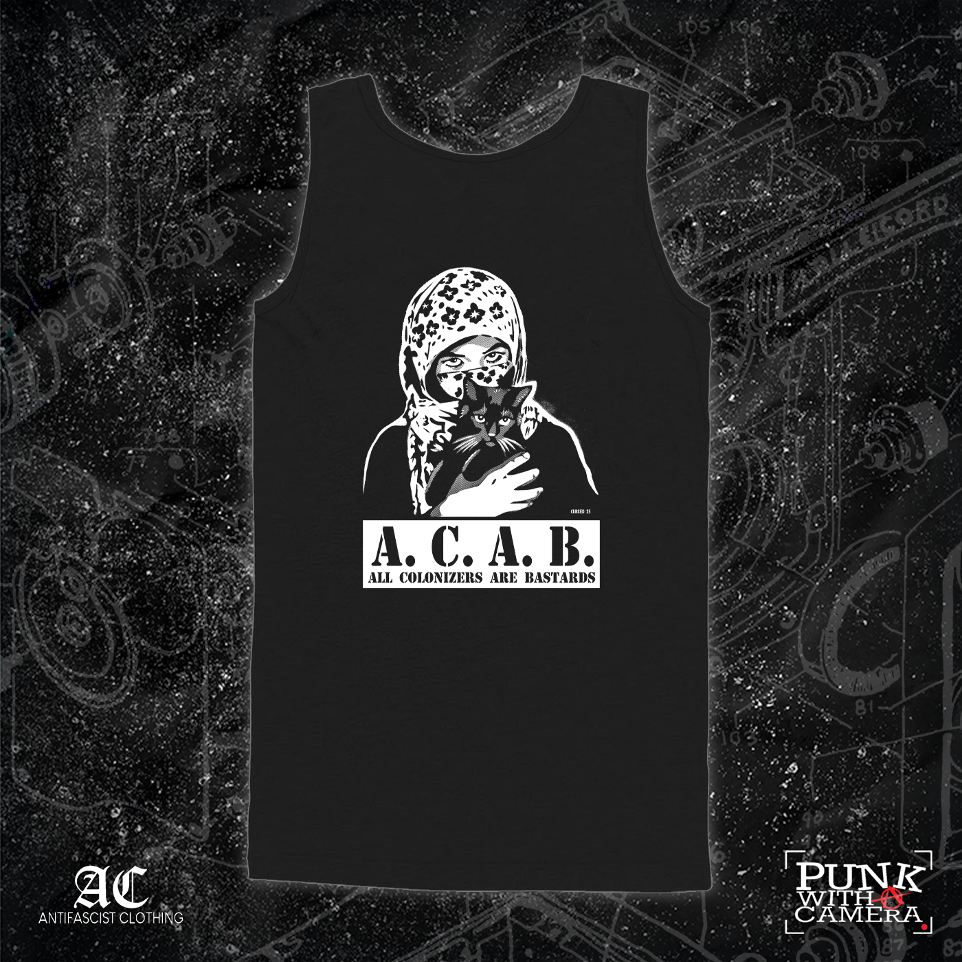 All Colonizers Are Bastards - 1 Color - Mutual Aid Design - 161.Clothing