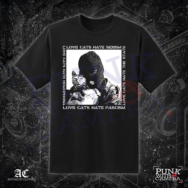 Love Cats Hate Fascism - Anti-Fascist Clothing