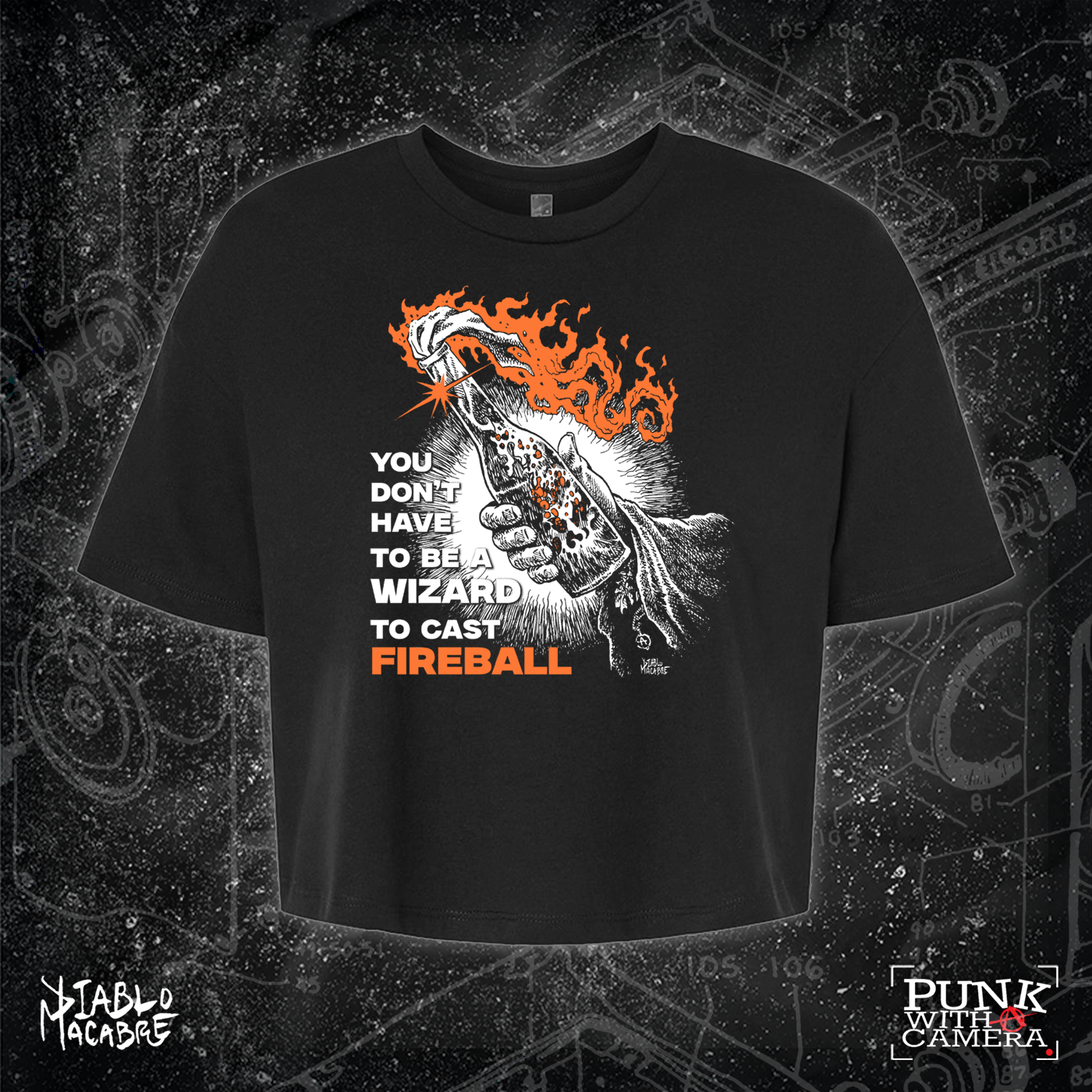 You Don't Need To Be A Wizard To Cast A Fireball - Orange Two Color Version - Diablo Macabre