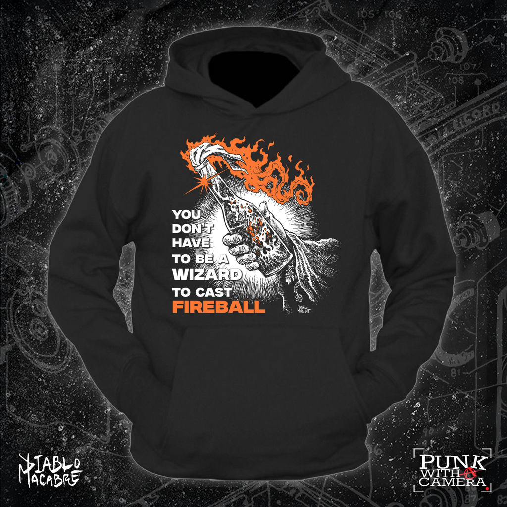 You Don't Need To Be A Wizard To Cast A Fireball - Orange Two Color Version - Diablo Macabre