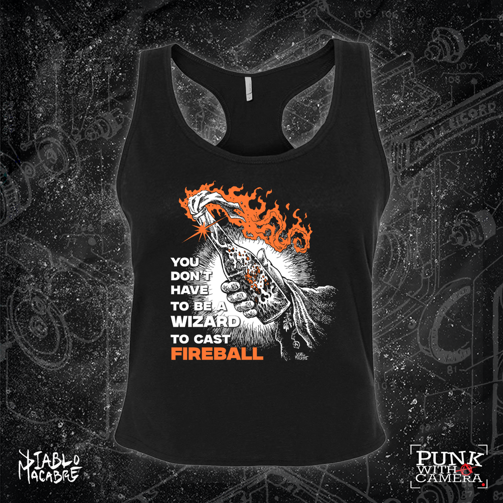 You Don't Need To Be A Wizard To Cast A Fireball - Orange Two Color Version - Diablo Macabre