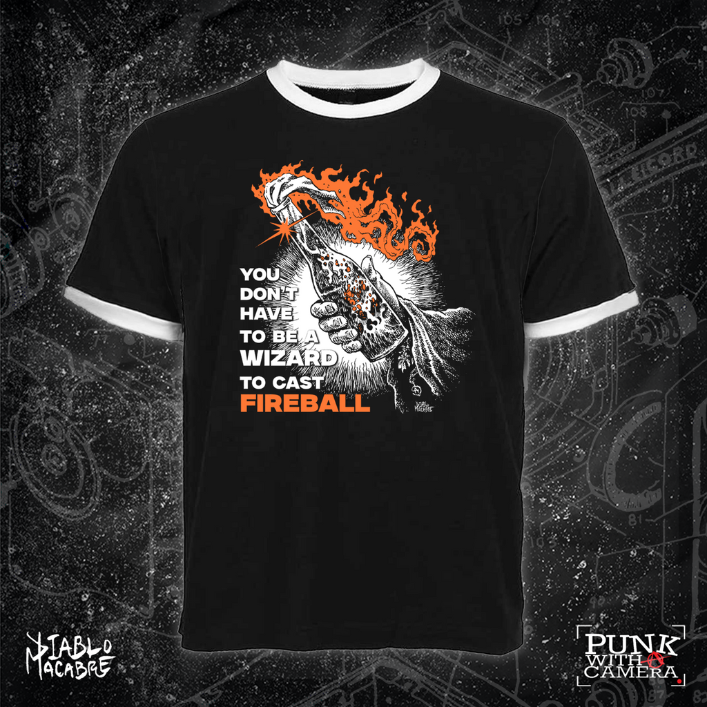 You Don't Need To Be A Wizard To Cast A Fireball - Orange Two Color Version - Diablo Macabre