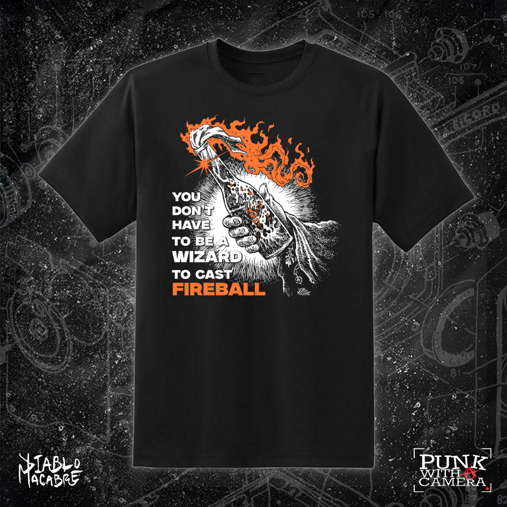 You Don't Need To Be A Wizard To Cast A Fireball - Orange Two Color Version - Diablo Macabre