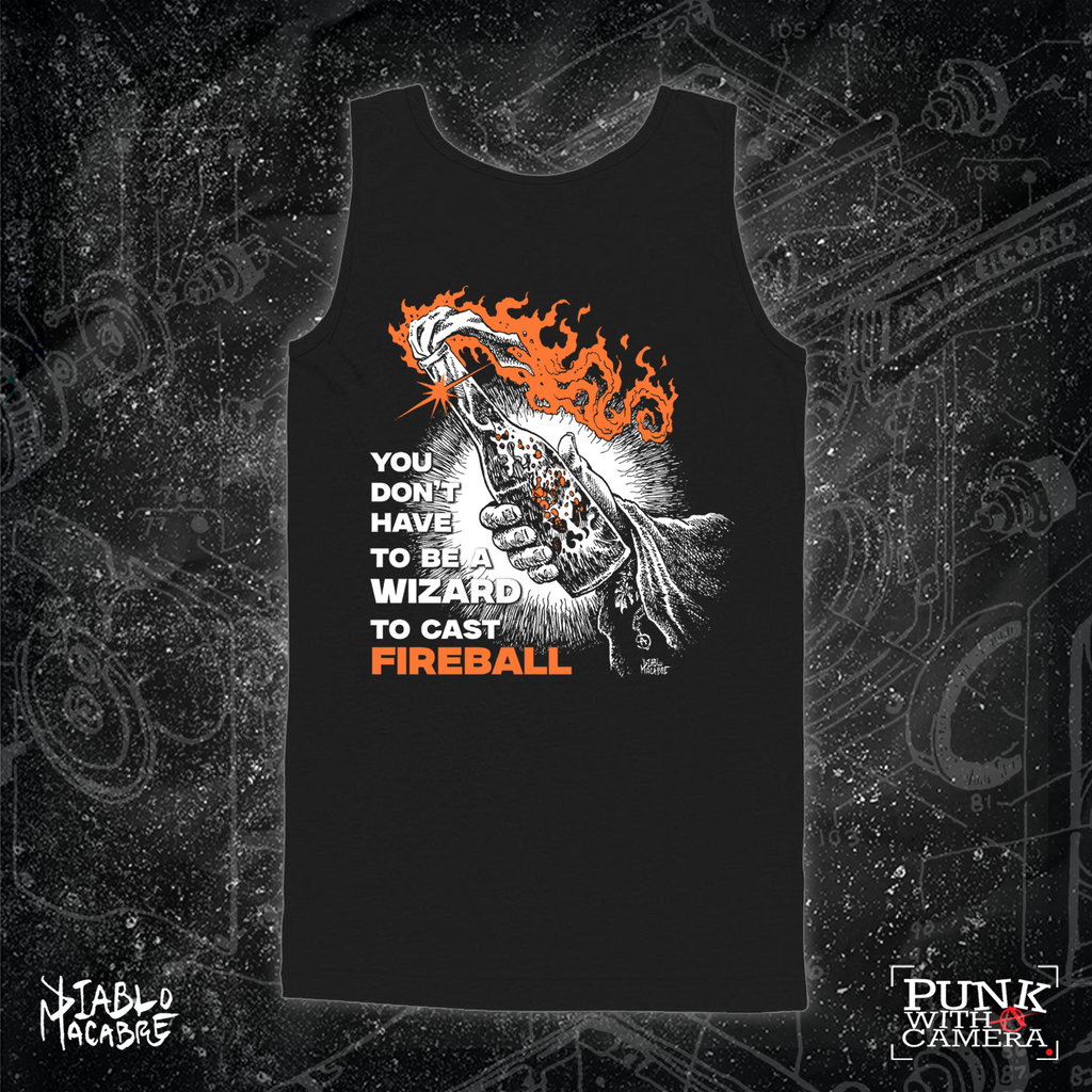 You Don't Need To Be A Wizard To Cast A Fireball - Orange Two Color Version - Diablo Macabre